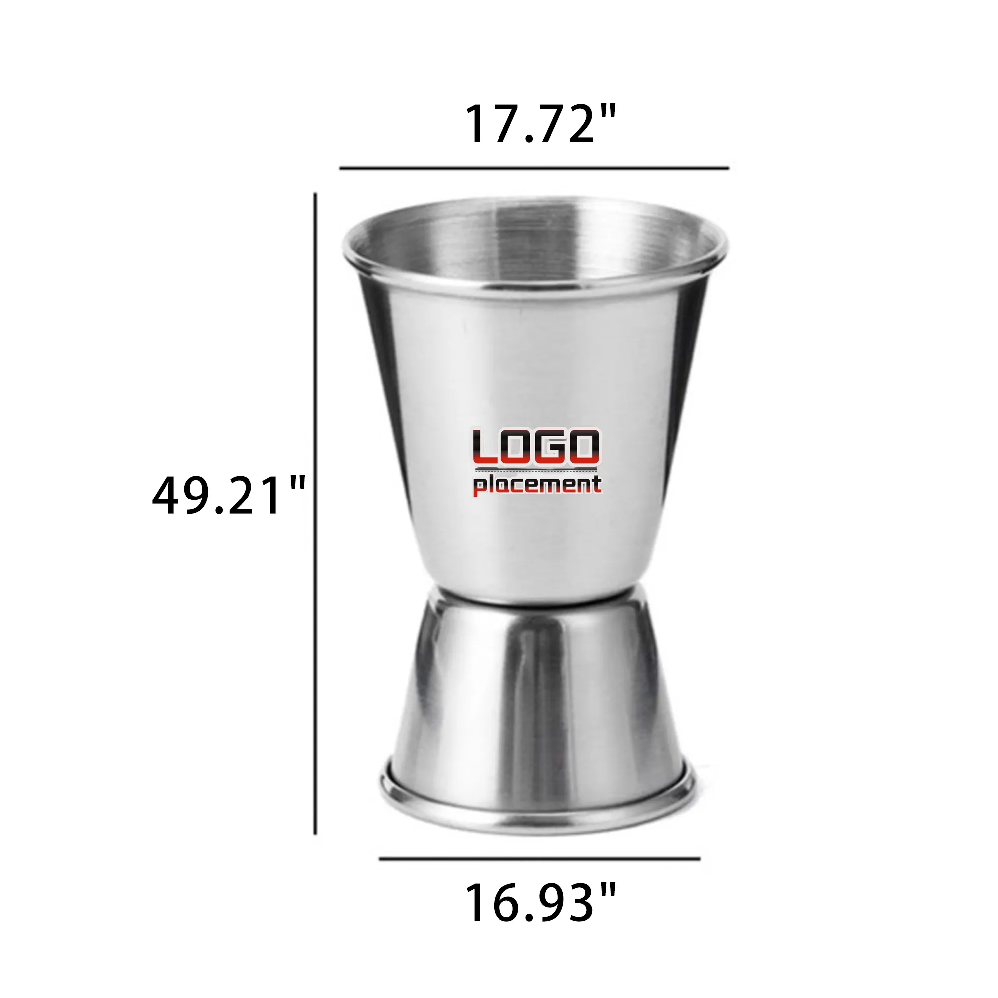 Stainless Steel Double Sided Jigger Bartender Measuring Cup 3