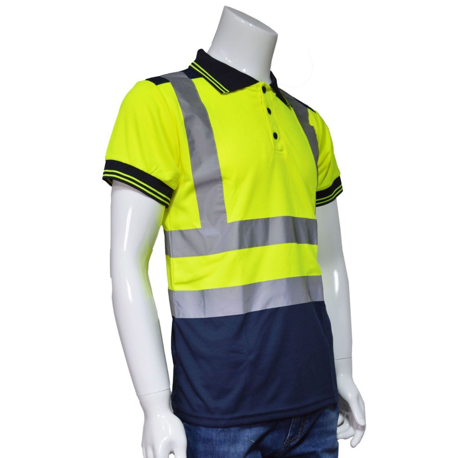 rPET Class 2 Earth-Friendly Color Block Reflective Safety Polo 6
