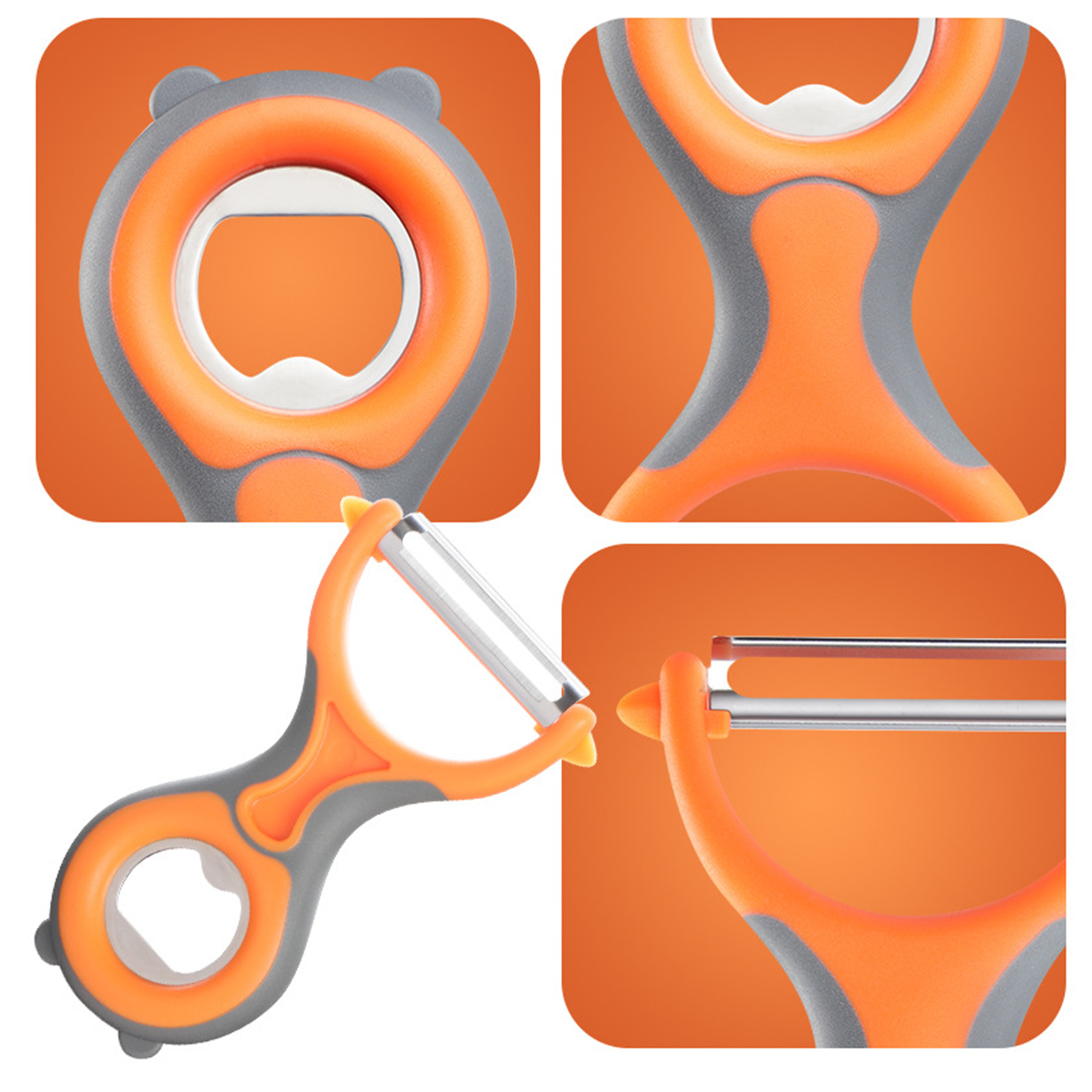 2 in 1 Fruit Peeler with Opener 4