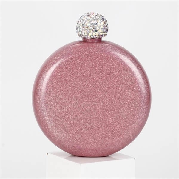 Booze Shot Flask for Women-AB Crystal Lid 1