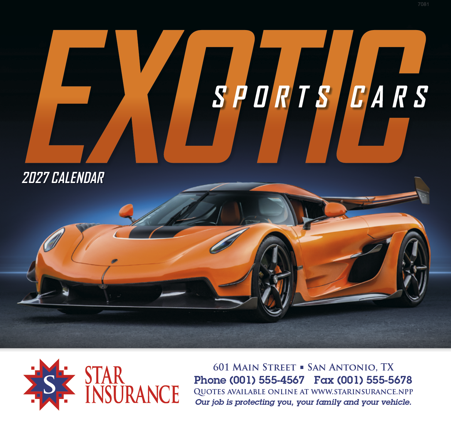 Good Value™ Exotic Sports Cars - Stapled Calendar 34
