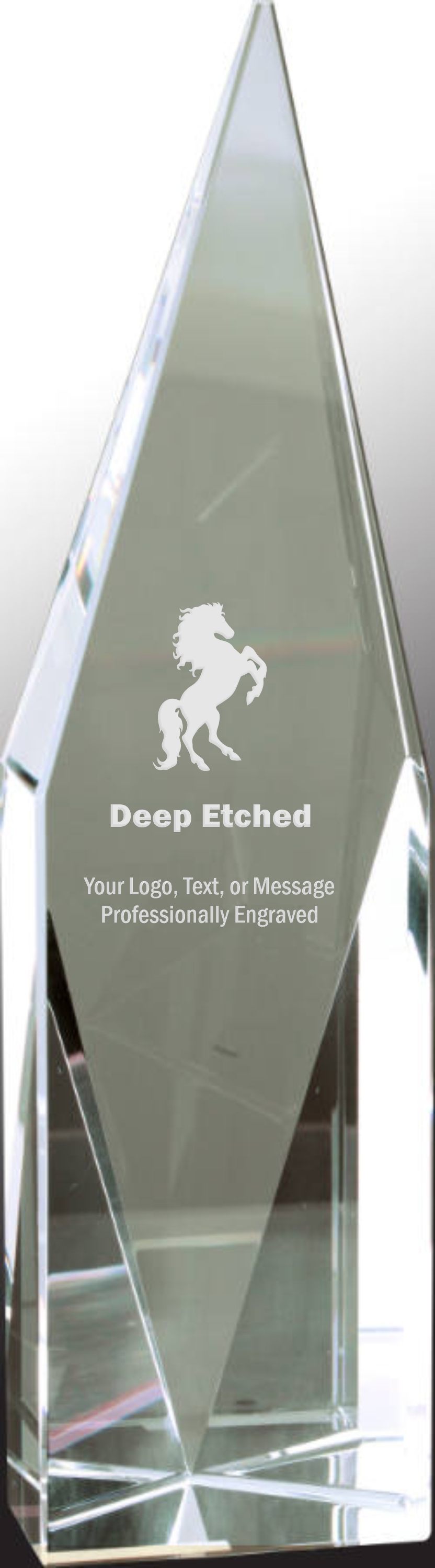 9 3/4" Crystal Diamond Tower Award