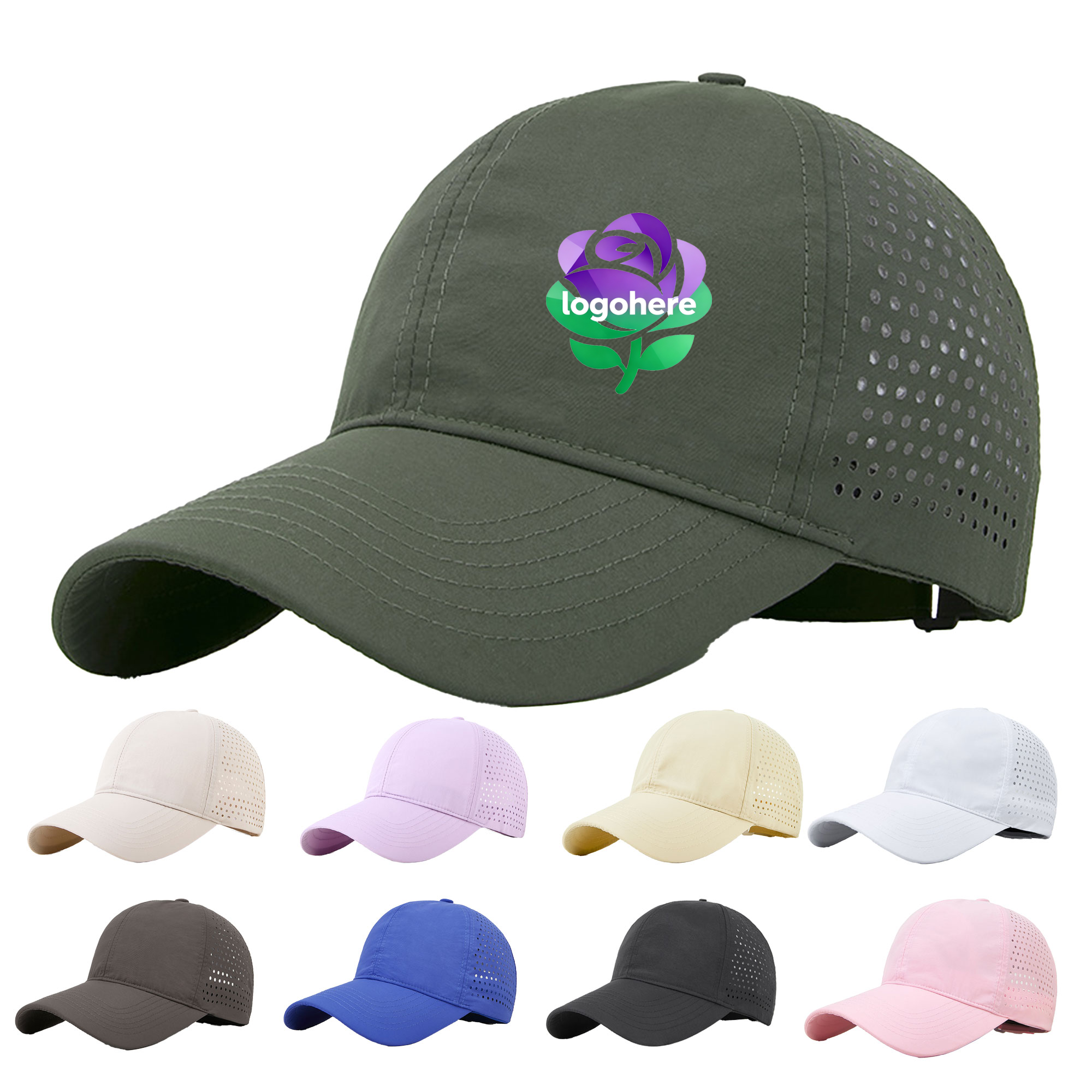 MOQ 50 Performance Mesh Running Cap 2