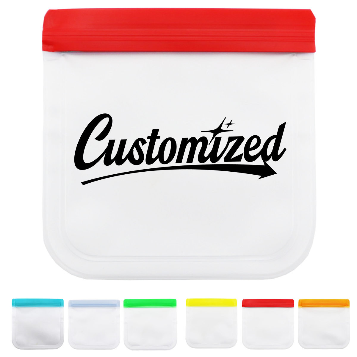 Reusable Food Storage Bags with Color Zip Seal 5