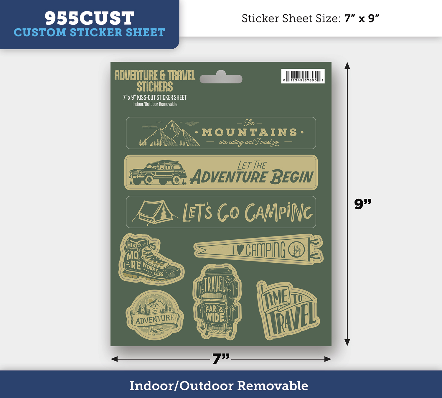 Removable Writeable Matte Sticker - 55 to 64 Square Inches 1