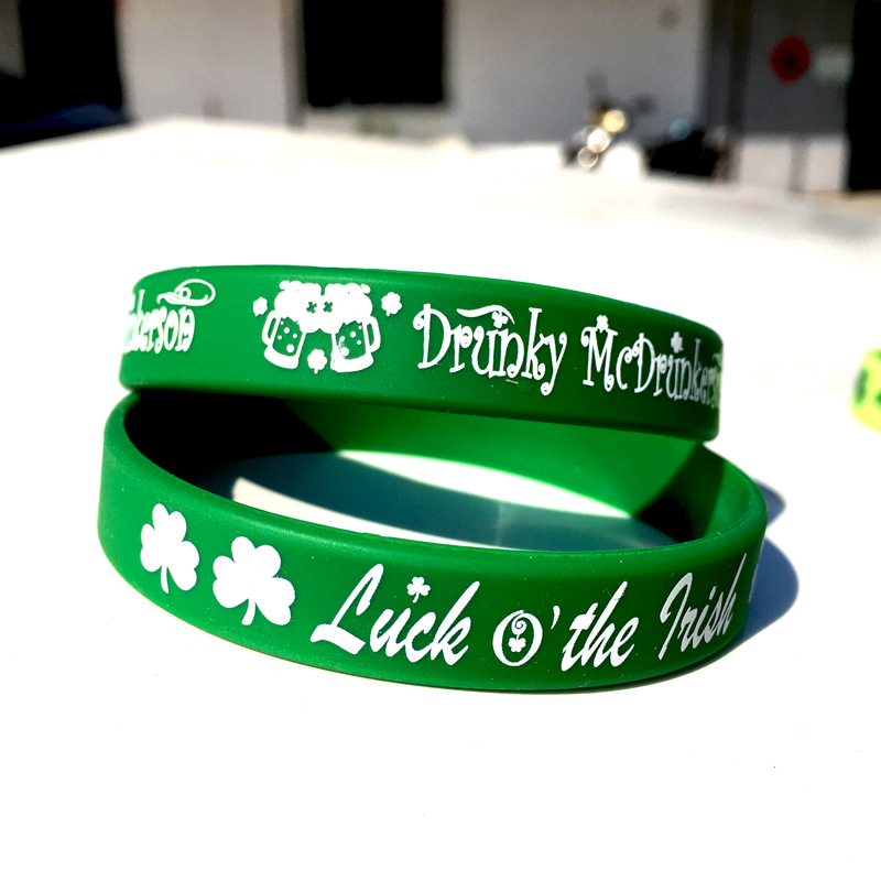 Silkscreen Silicone Hand Wrist Band 6