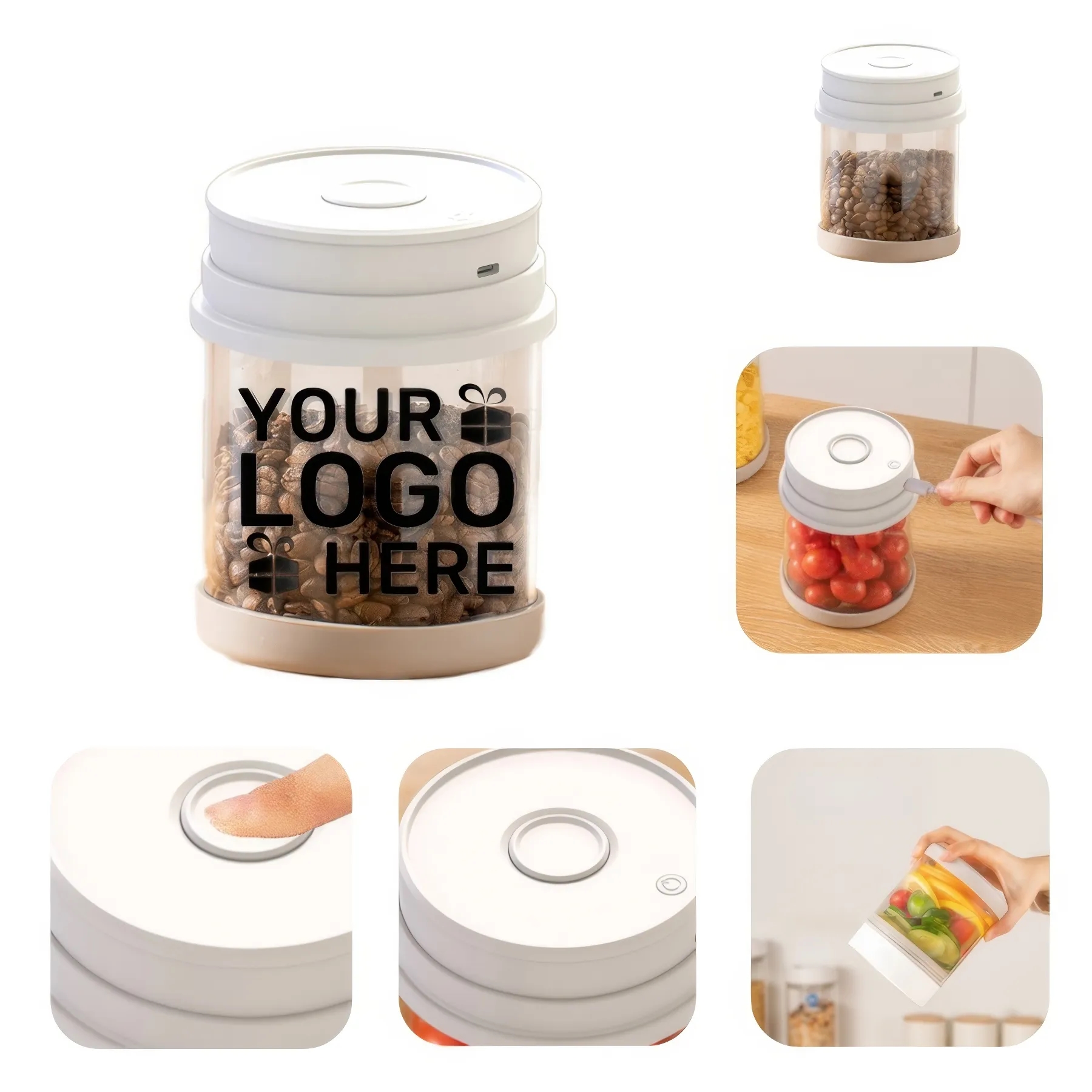 Electric Automatic Vacuum Glass Sealed Jar 600ml 1