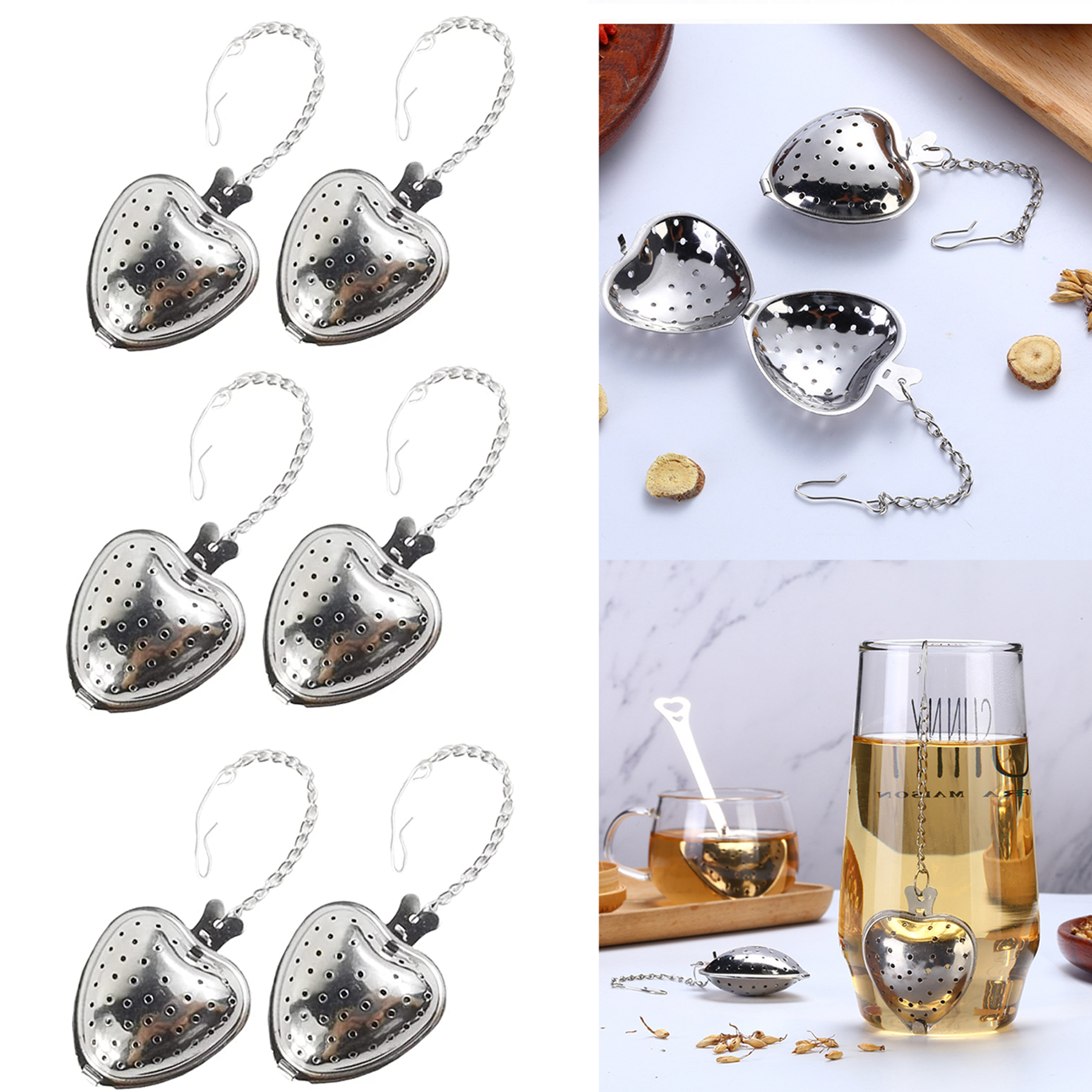 Tea Strainer Stainless Steel Mesh Tea Ball Infuser 1