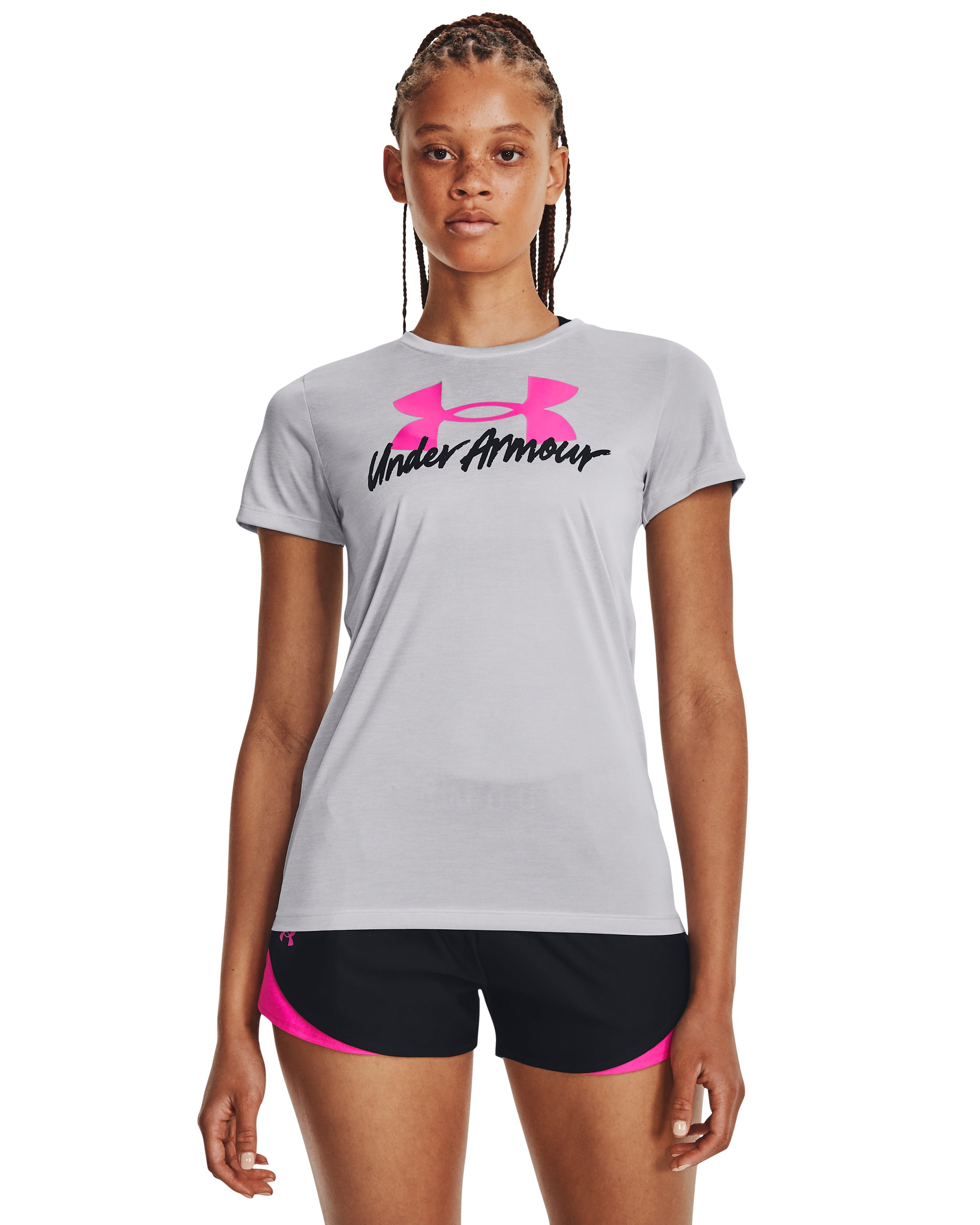 UA Tech Twist Graphic Women's Short Sleeve 2