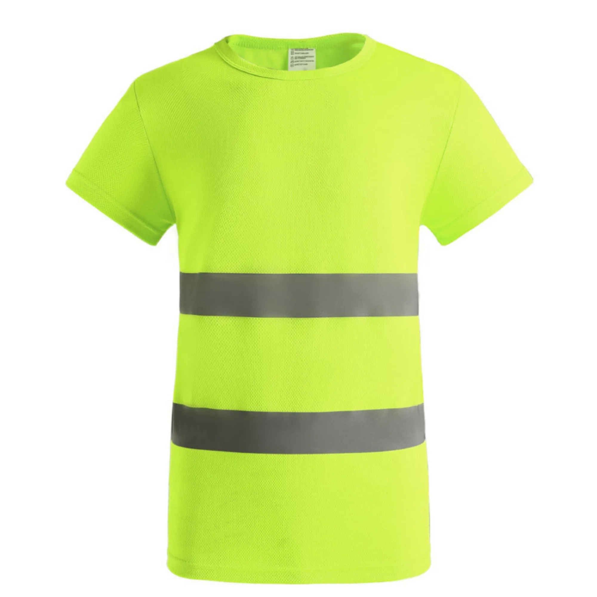 Double Stripe Reflective Crew Neck Short Sleeve 4