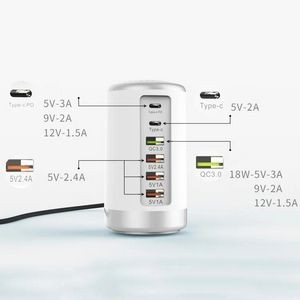 Universal 6 USB Ports Desktop Charging Station Hub 2