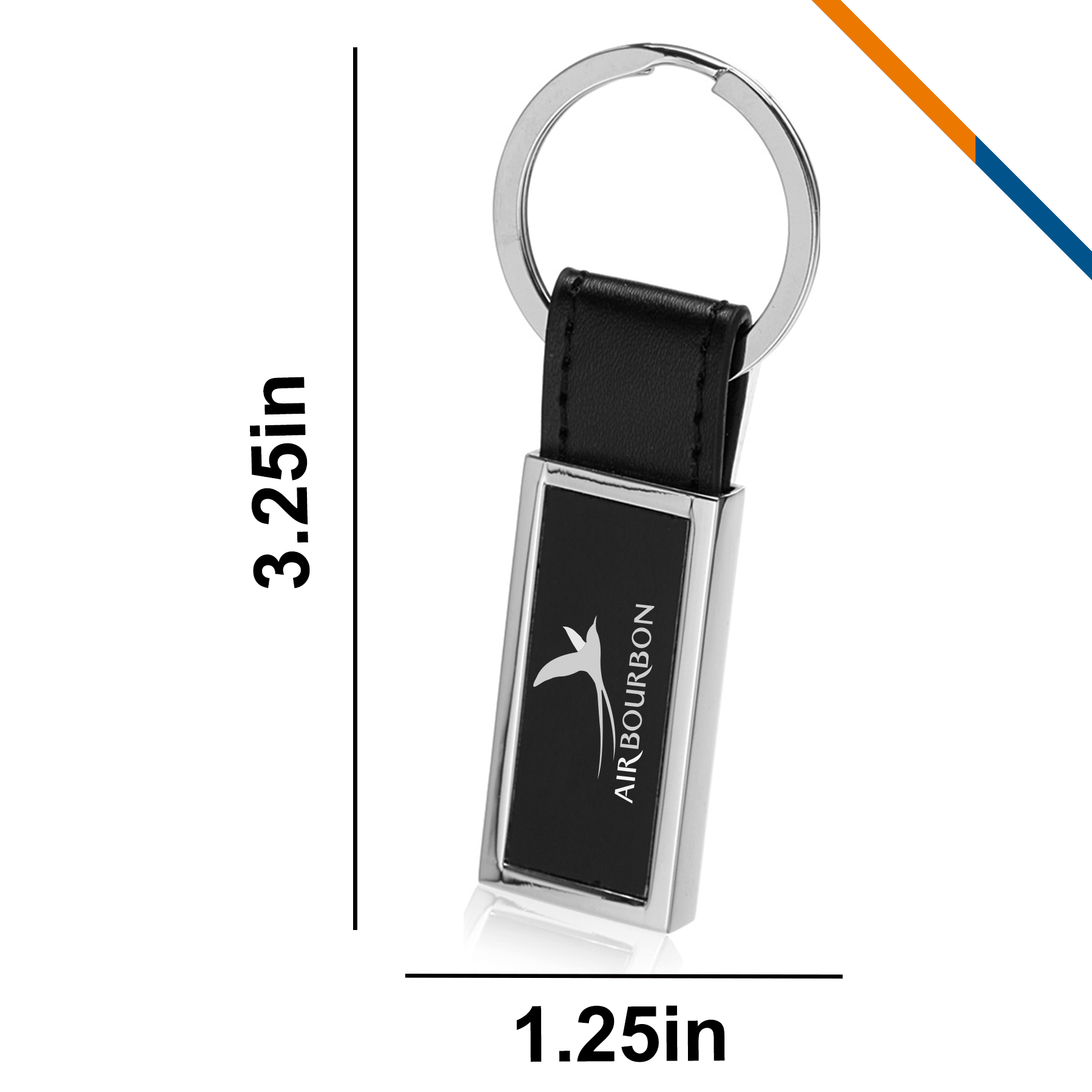 Randa Rectangular Keychain 3