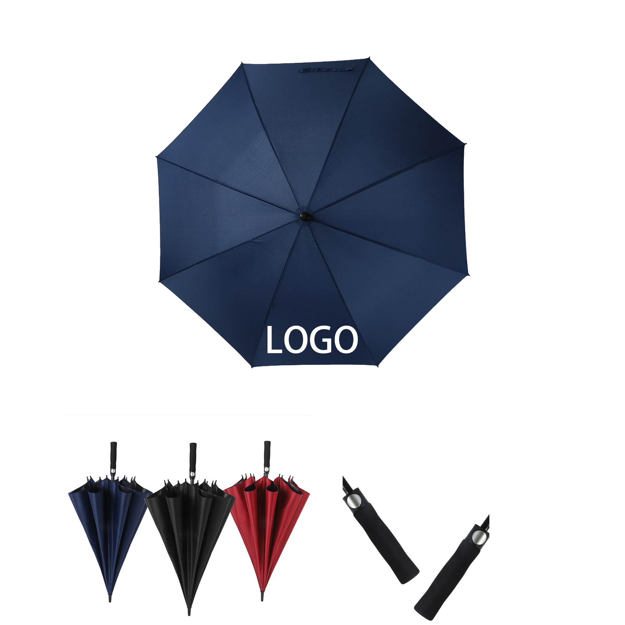 Straight-Shaft Logo Gift Auto Umbrella 2