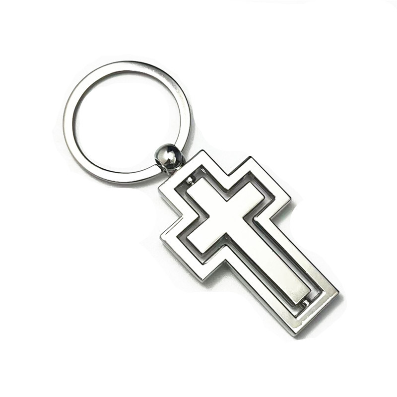 Cross Metal Keychain 3