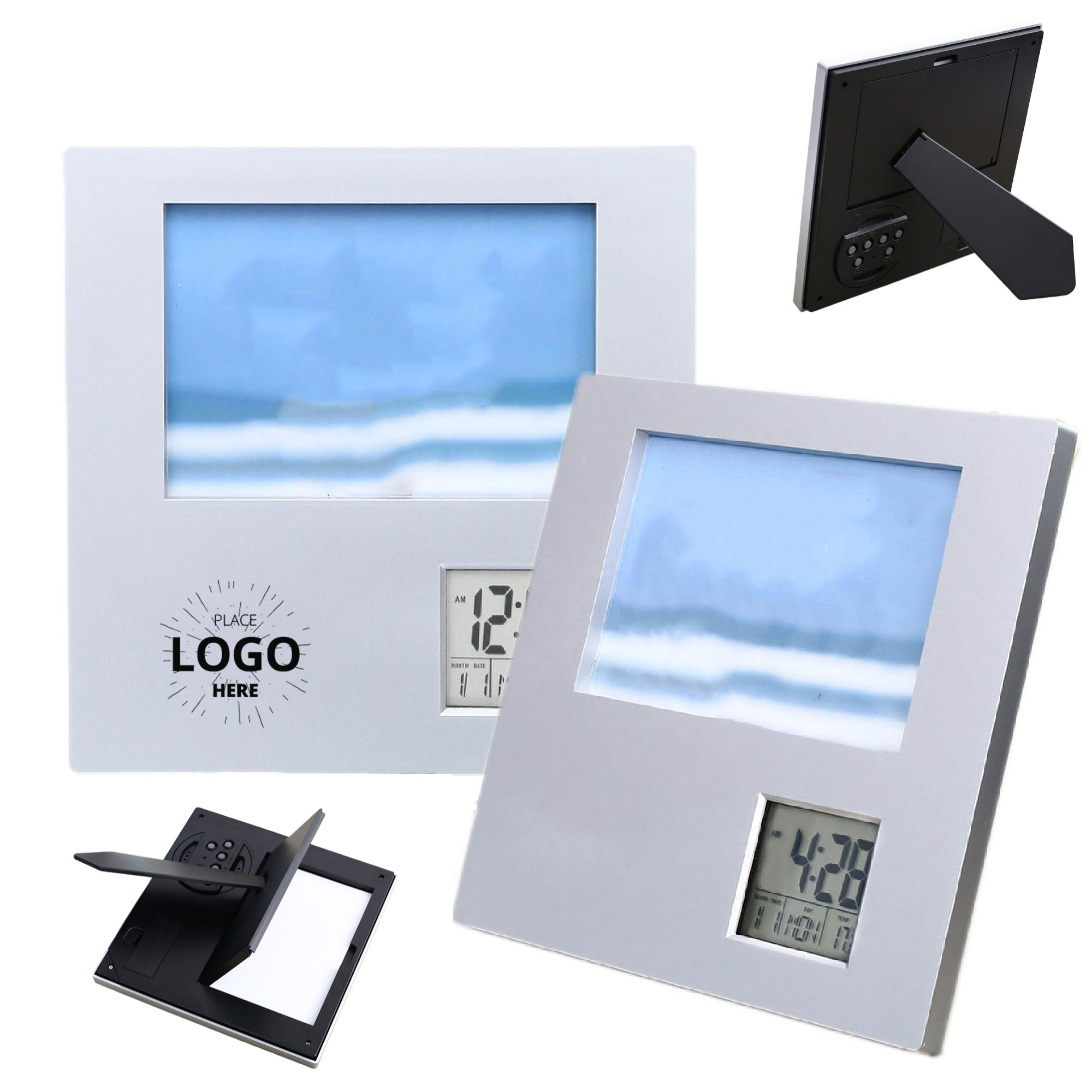Digital Desk Clock with Photo Frame 2