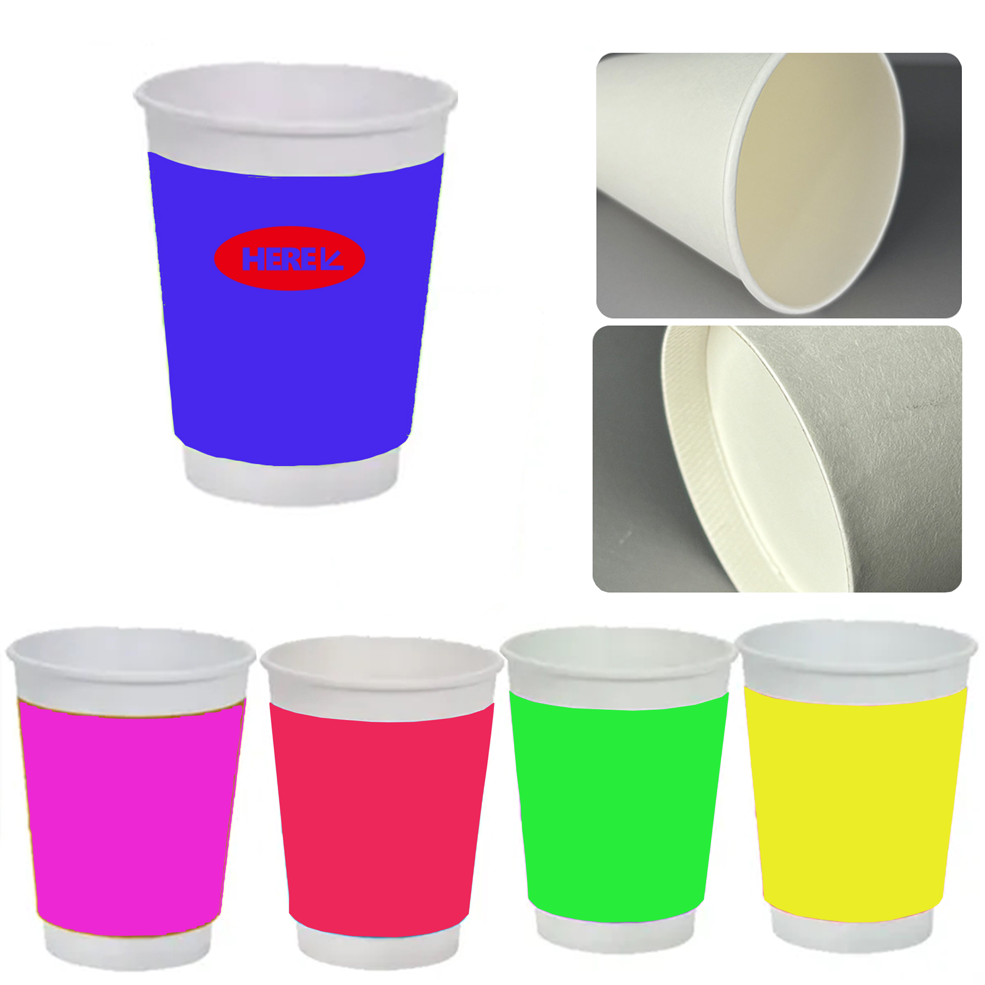 Food-Grade 9oz Paper Cups With Water-Resistant Layer 2