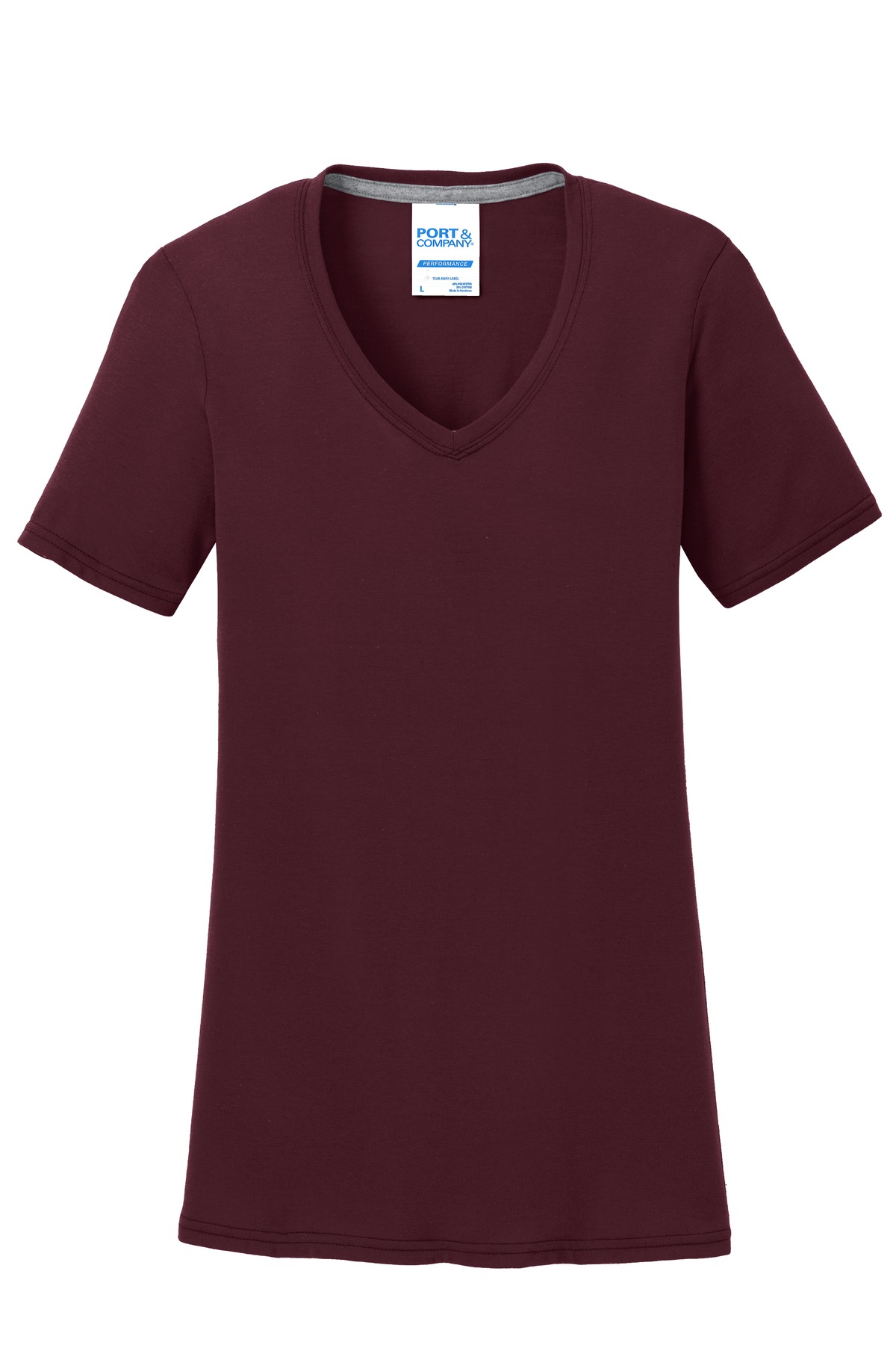 Port & Co Women's Performance Blend V-Neck Tee. LPC381V 41