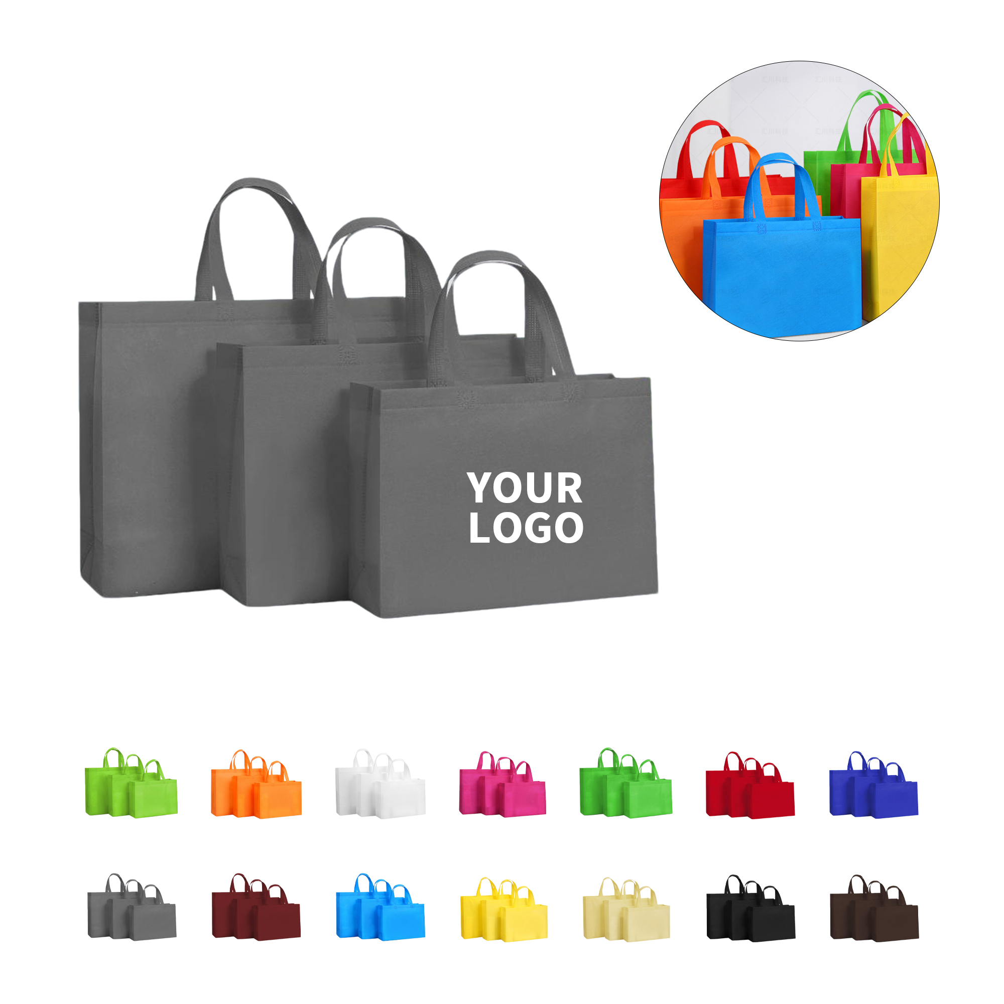 Non Woven Polypropylene Tote With Heat Sealed Handles 16