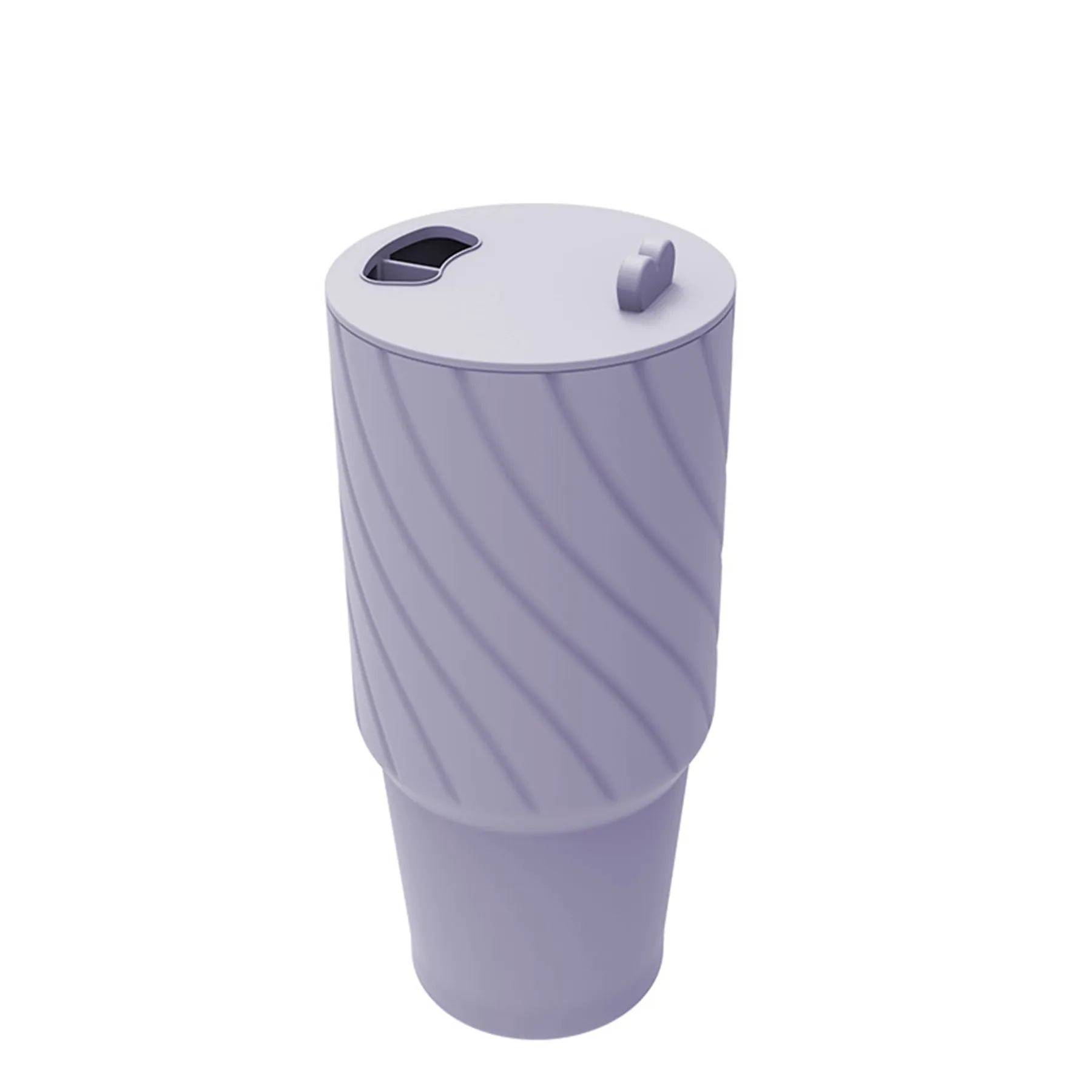 2 in 1 Silicone 40 Oz Drink Separator Cup Liner with Lid 7