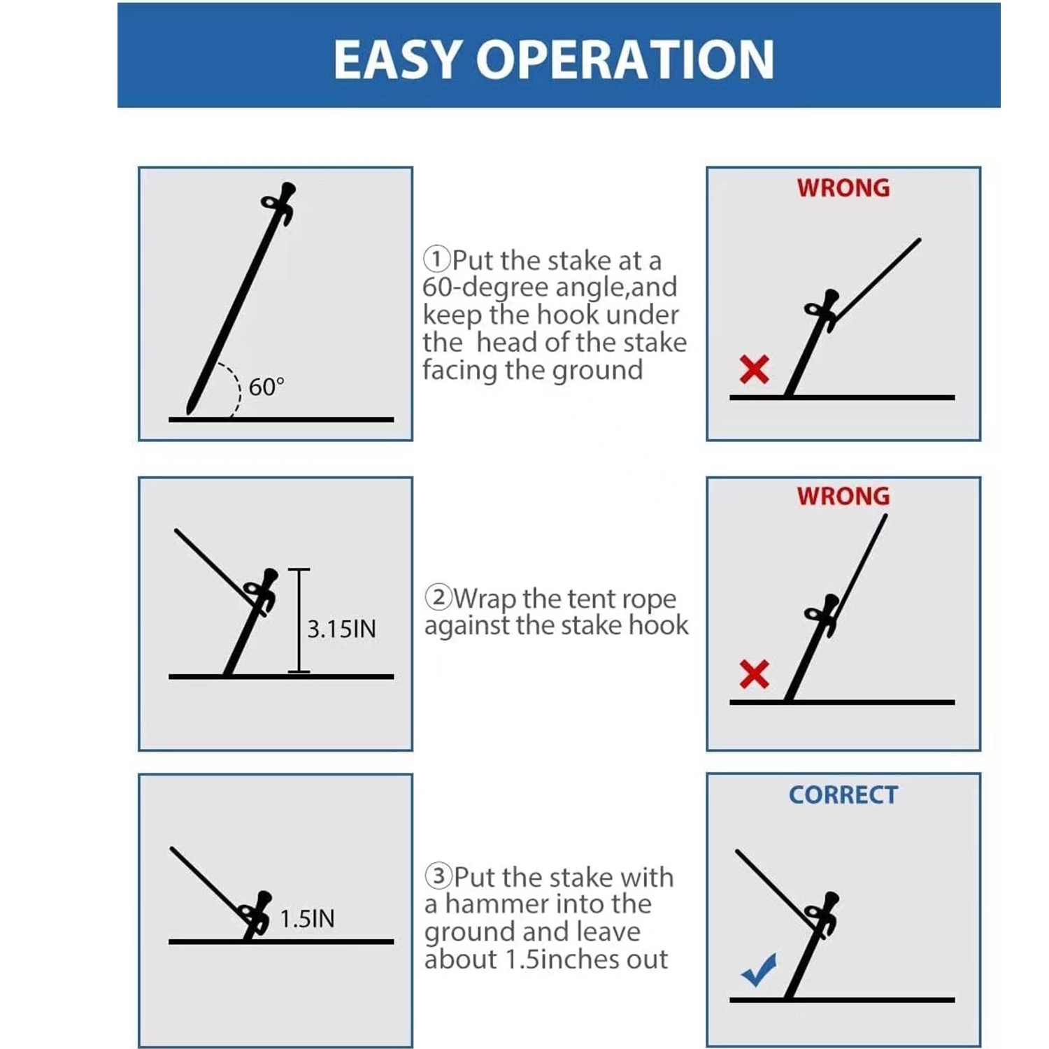 Tent Stake Kit 8