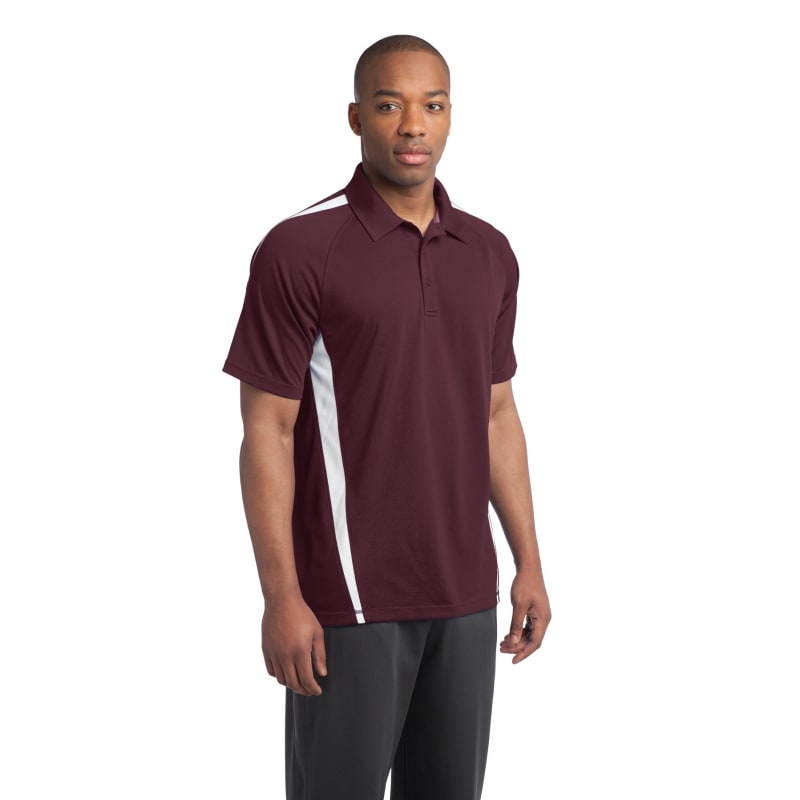 Sport-Tek PosiCharge Micro-Mesh Colorblock Polo. 9
