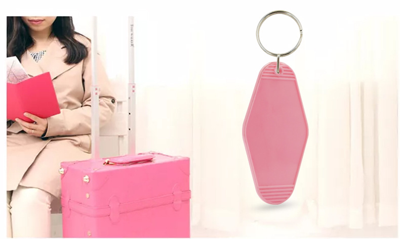 Travel Plastic Acrylic Vintage Motel Hotel Room Key Tag 2
