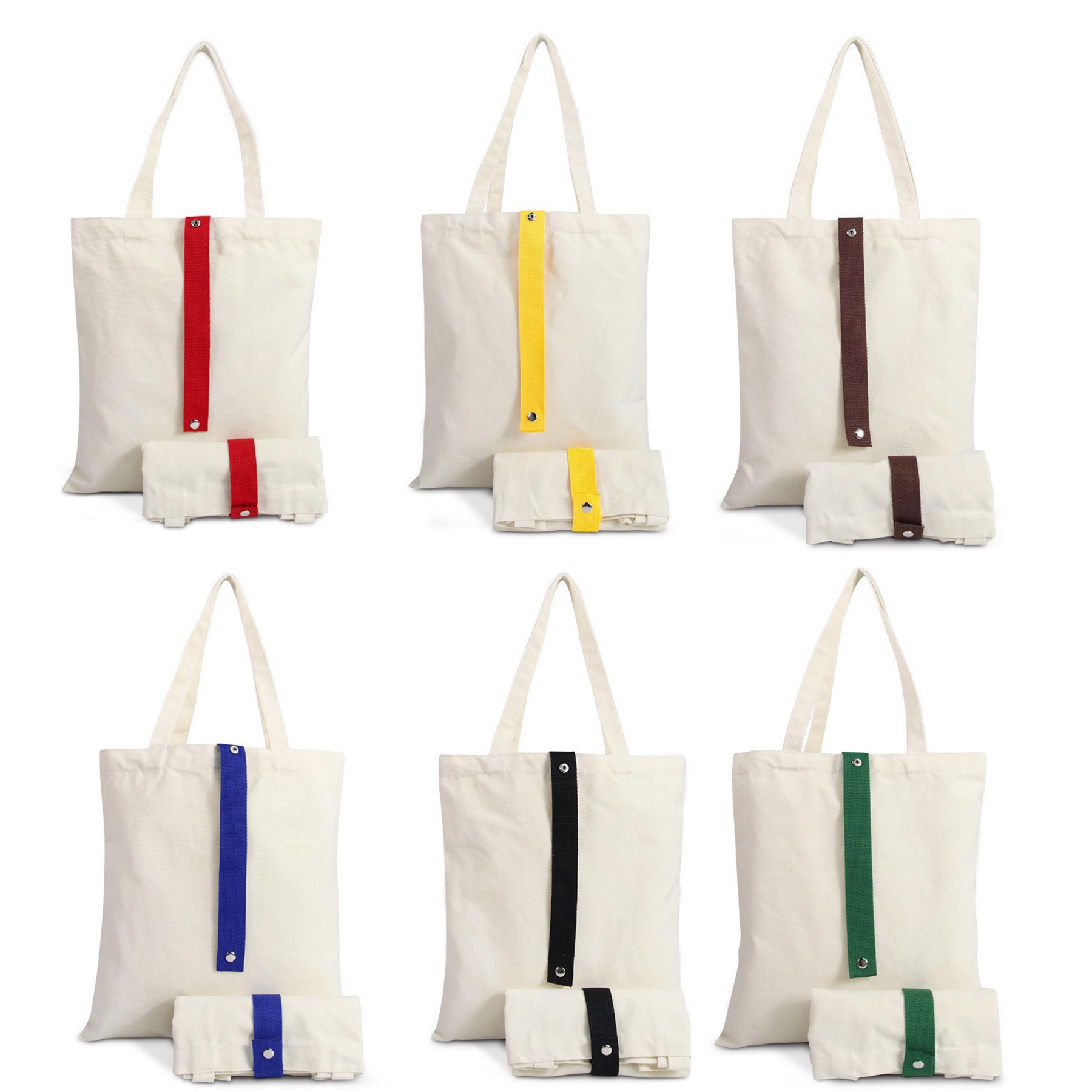 Curlable and Foldable Canvas Bag, Shopping Bag, custom tote bag with logo imprint 2