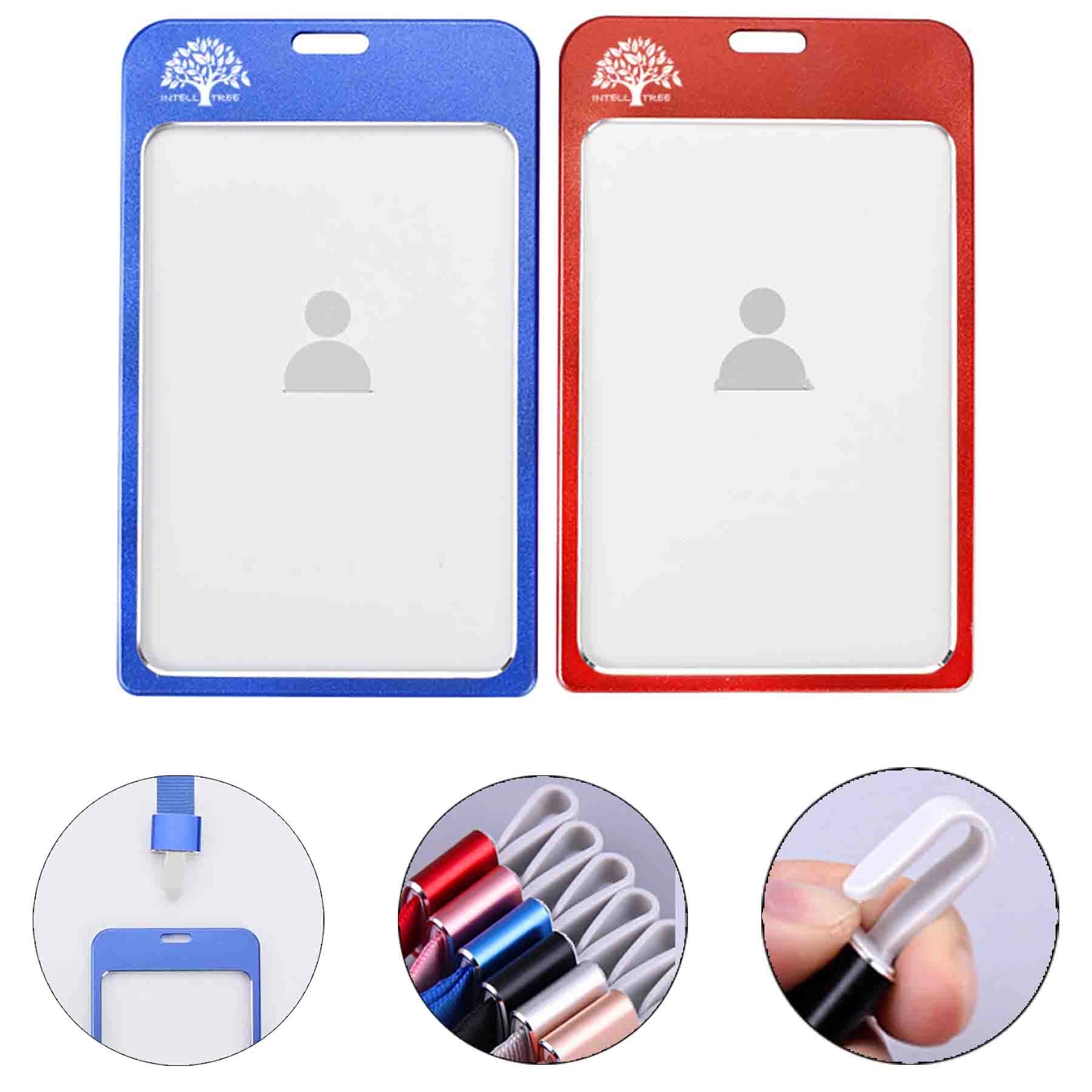 Aluminium Alloy Badge Holder With Removable Clip And Lanyard 2