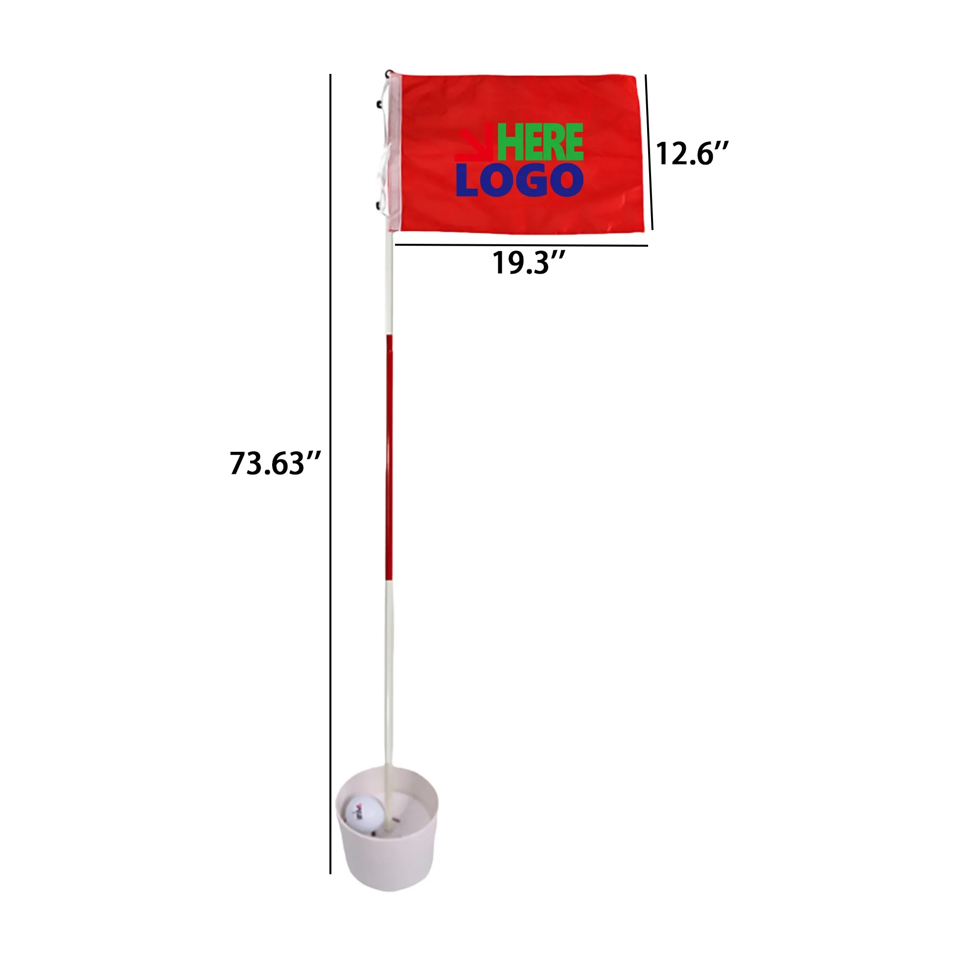 Flagstick 6ft Golf Pin Flag MOQ20 2