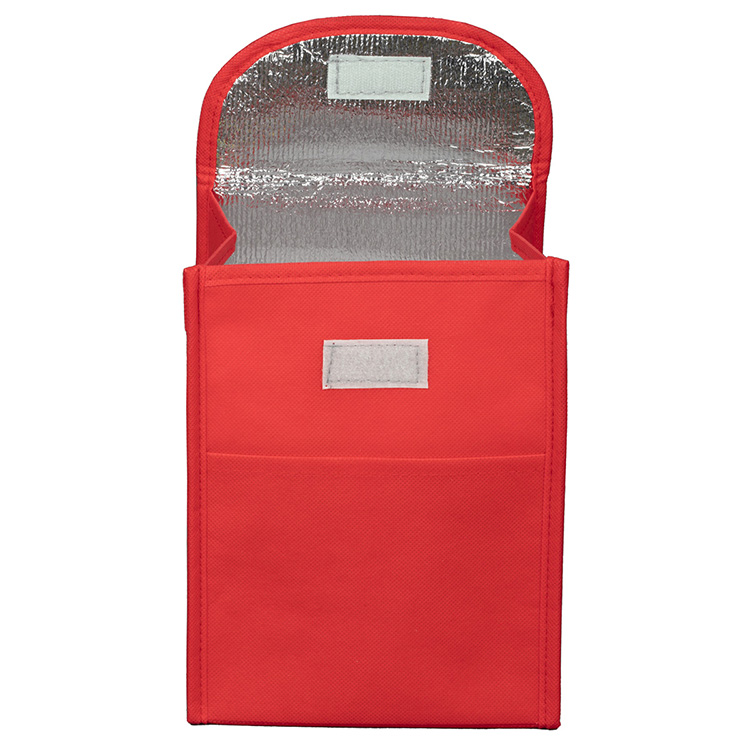7"W x 10"H x 5"Gusset - "ARCTIC CHILL" Tall Insulated Cooler Lunch Tote with Hook & Loop Closure 3