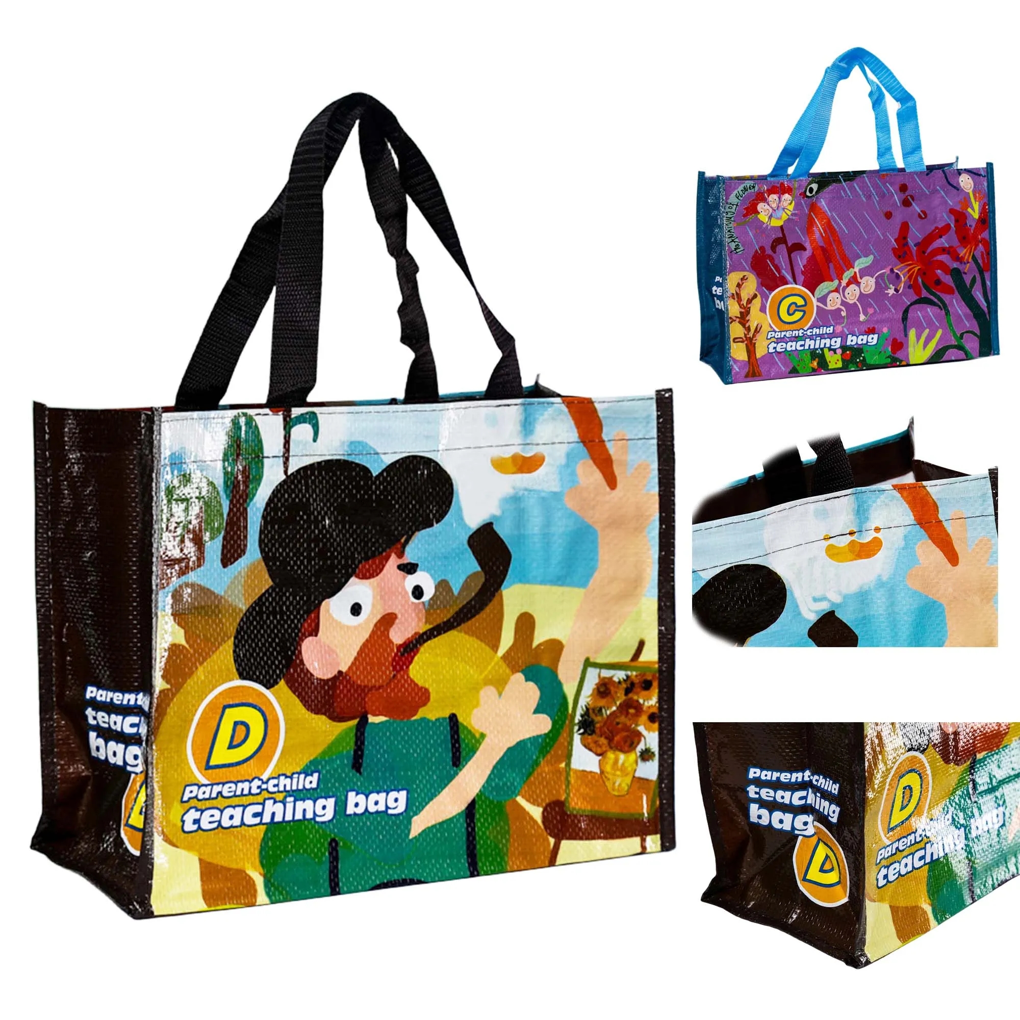 PP Laminated Full-Color Woven Bag, custom tote bag with logo imprint 4
