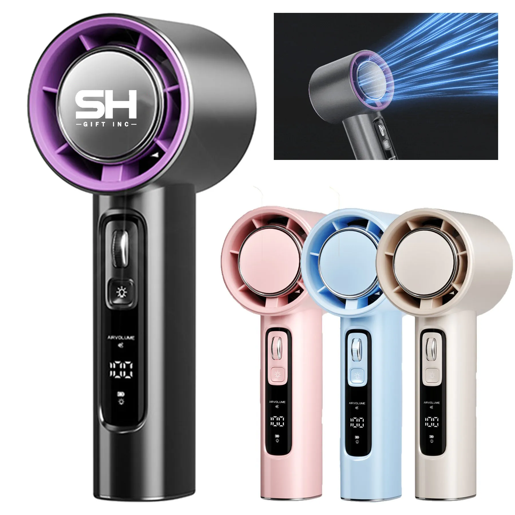 High-Speed Handheld USB Mini Turbine Electric Fan 1