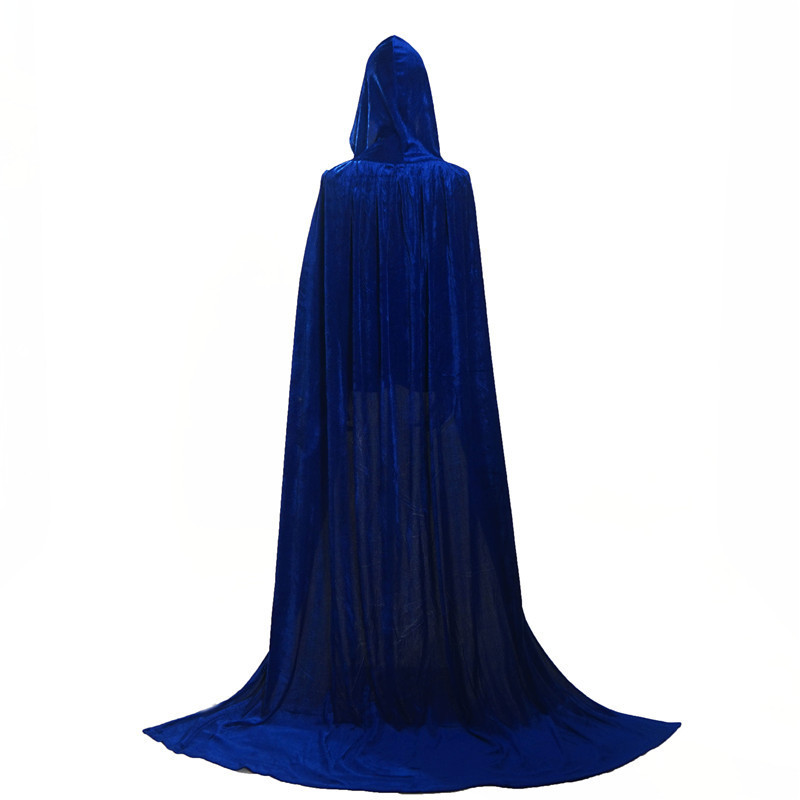 Versatile Hooded Velvet Cape - Elegant Long Cut for Everyone 1