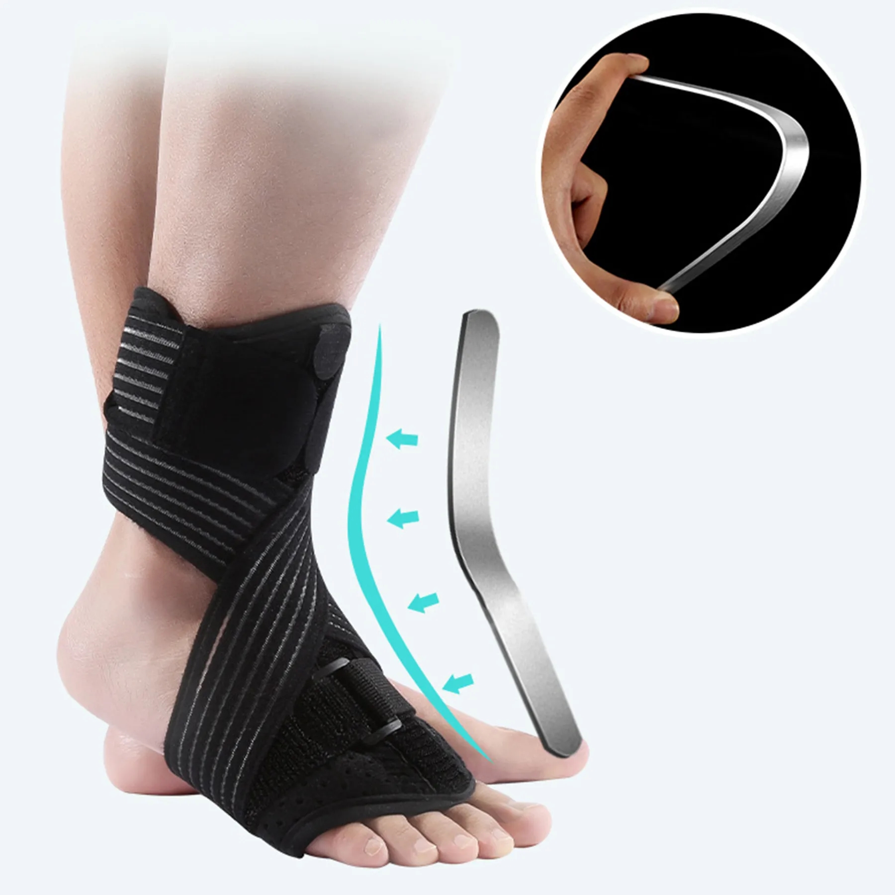 Polyester Ankle Sprain Protection Foot Drop Orthosis 2