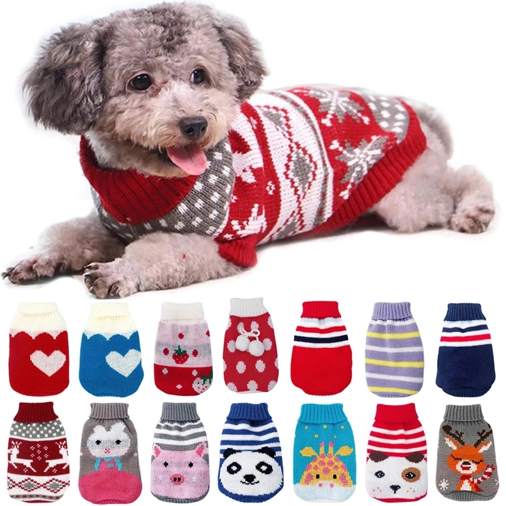 Christmas Warm Pet Clothes For Small Medium Dogs 7