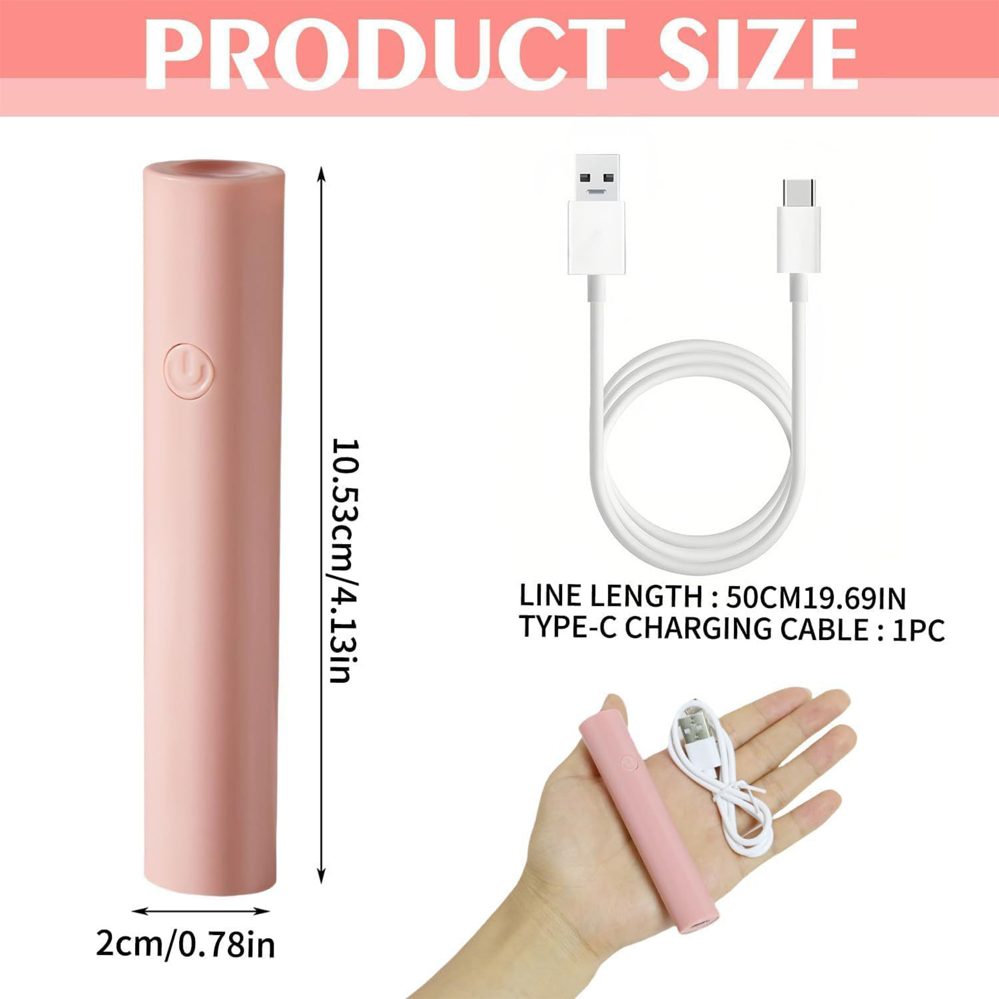 Portable Handheld Nail Straight Light 4