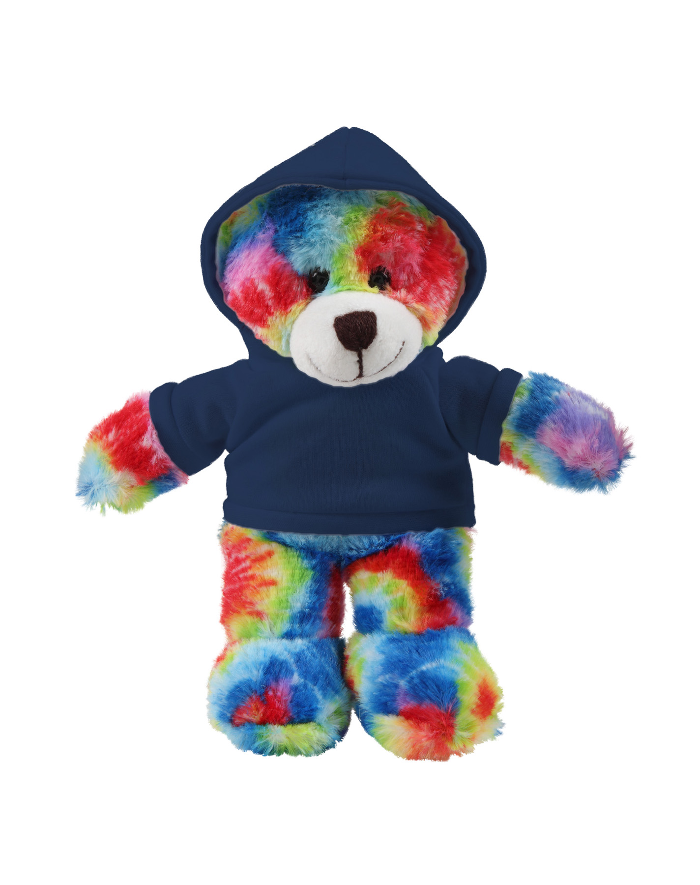 soft plush Tie Dye Bear with hoodie 9