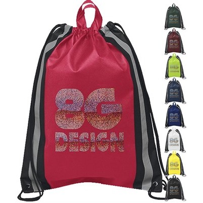 Small Reflective Drawstring Bag ( 13 x 16 ) 1