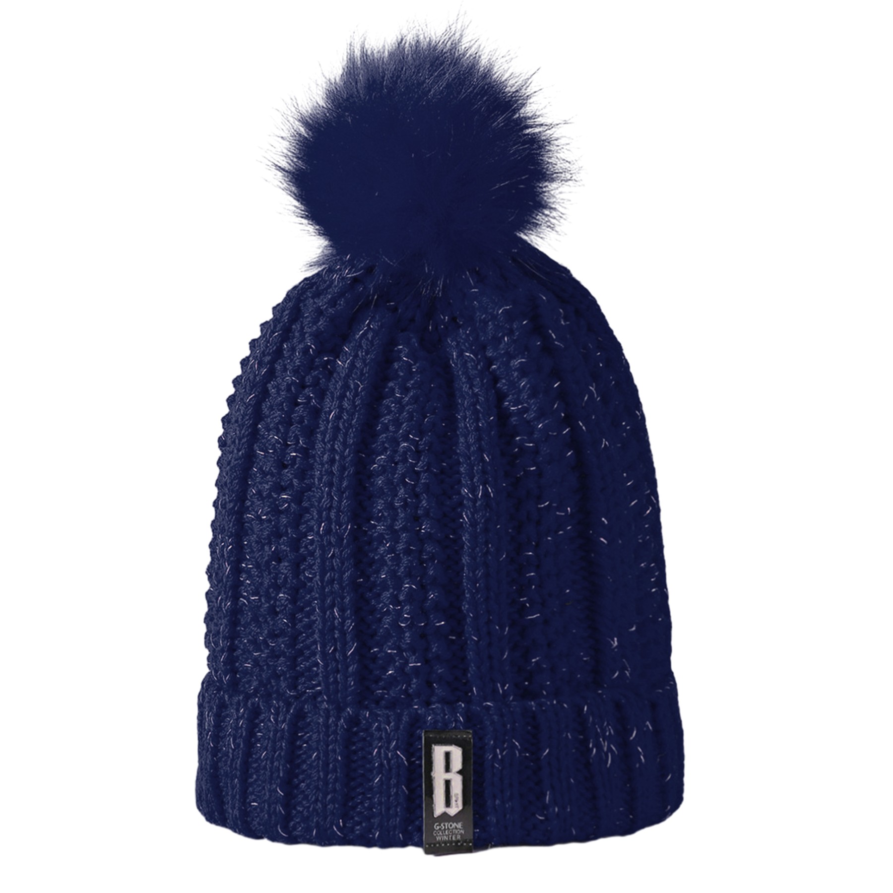 Winter Knitted Hairball Hat 6