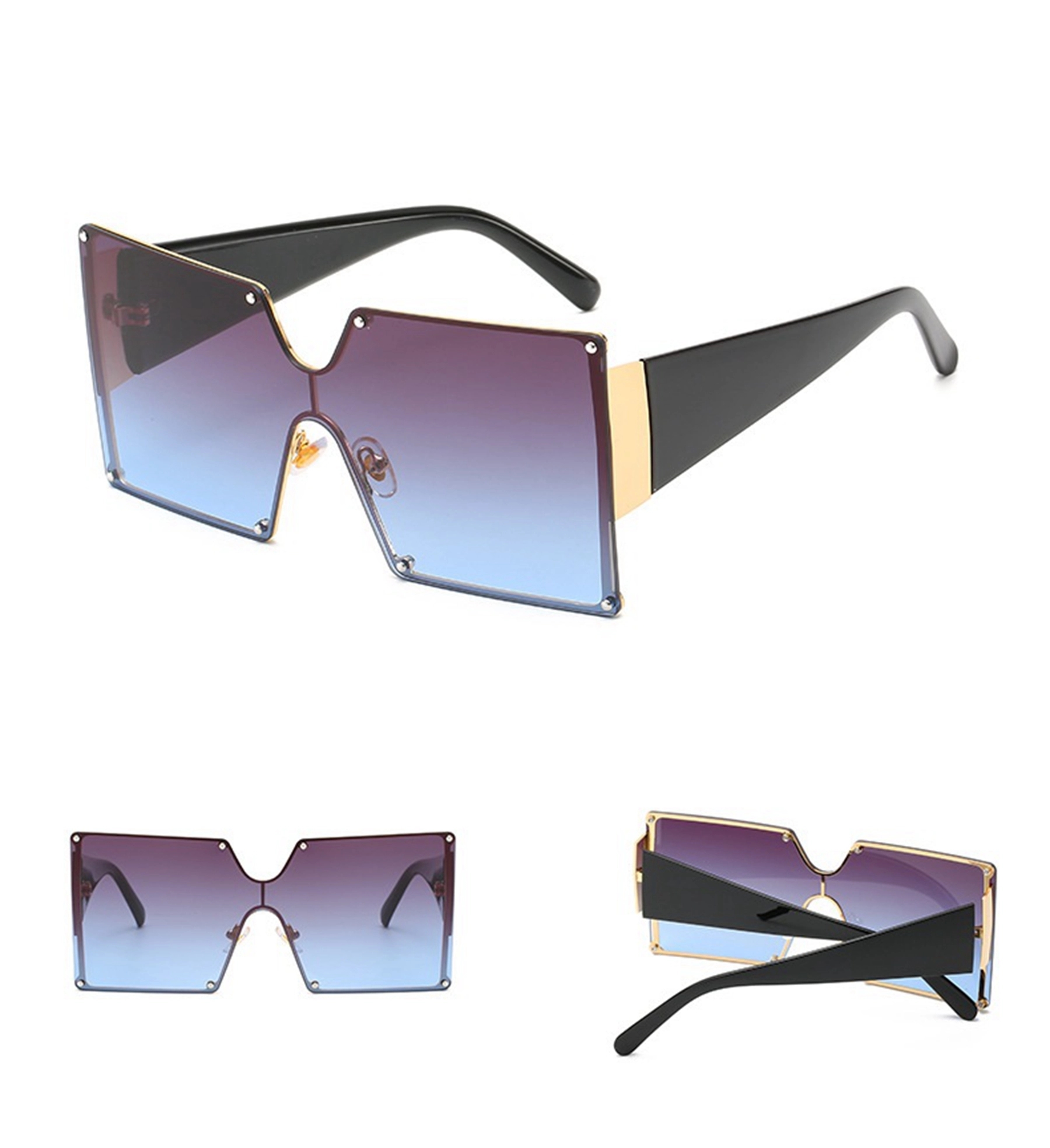 Square Oversized Vintage Shades Female Sun Glasses 10