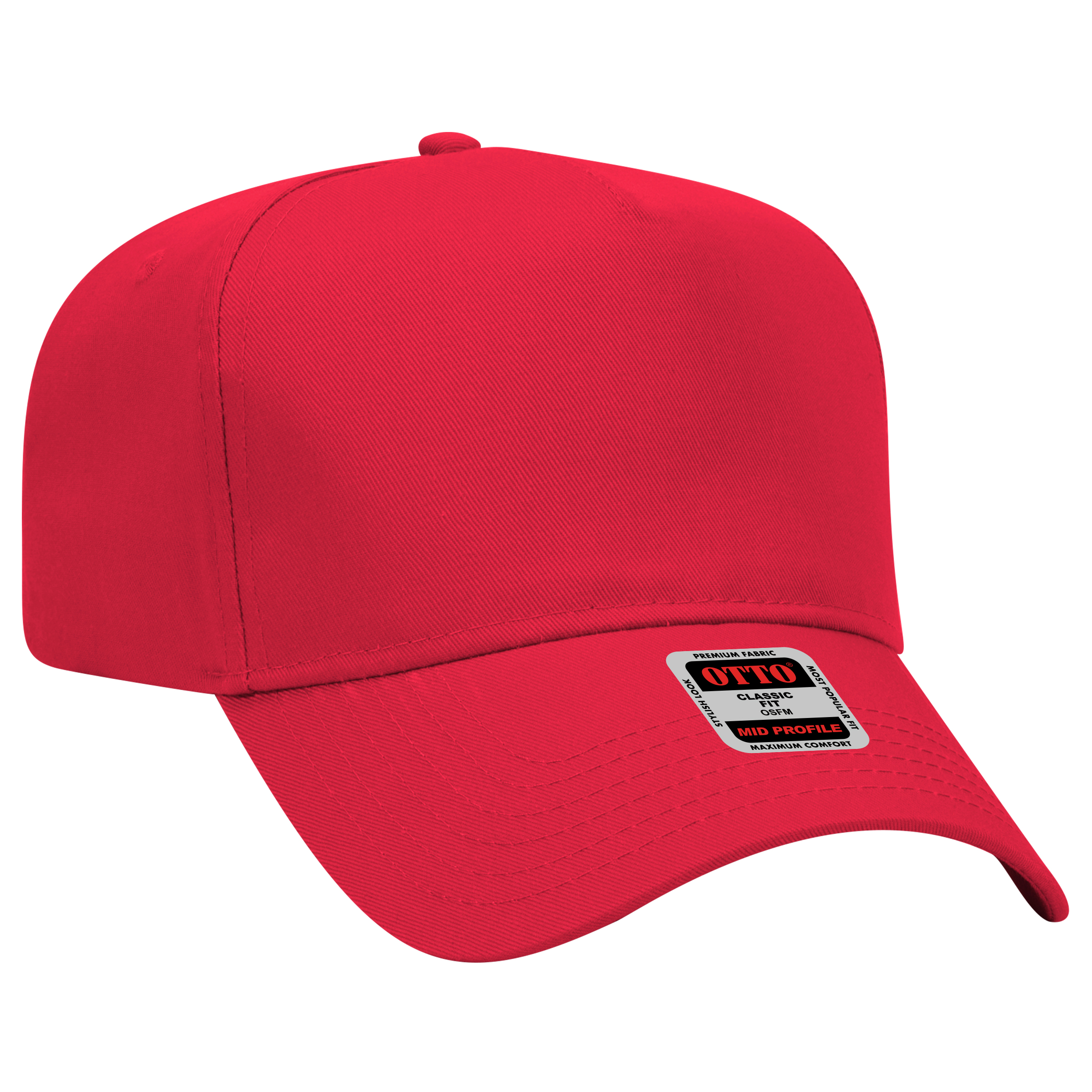 OTTO CAP® 5 Panel Mid Profile Baseball Cap 24
