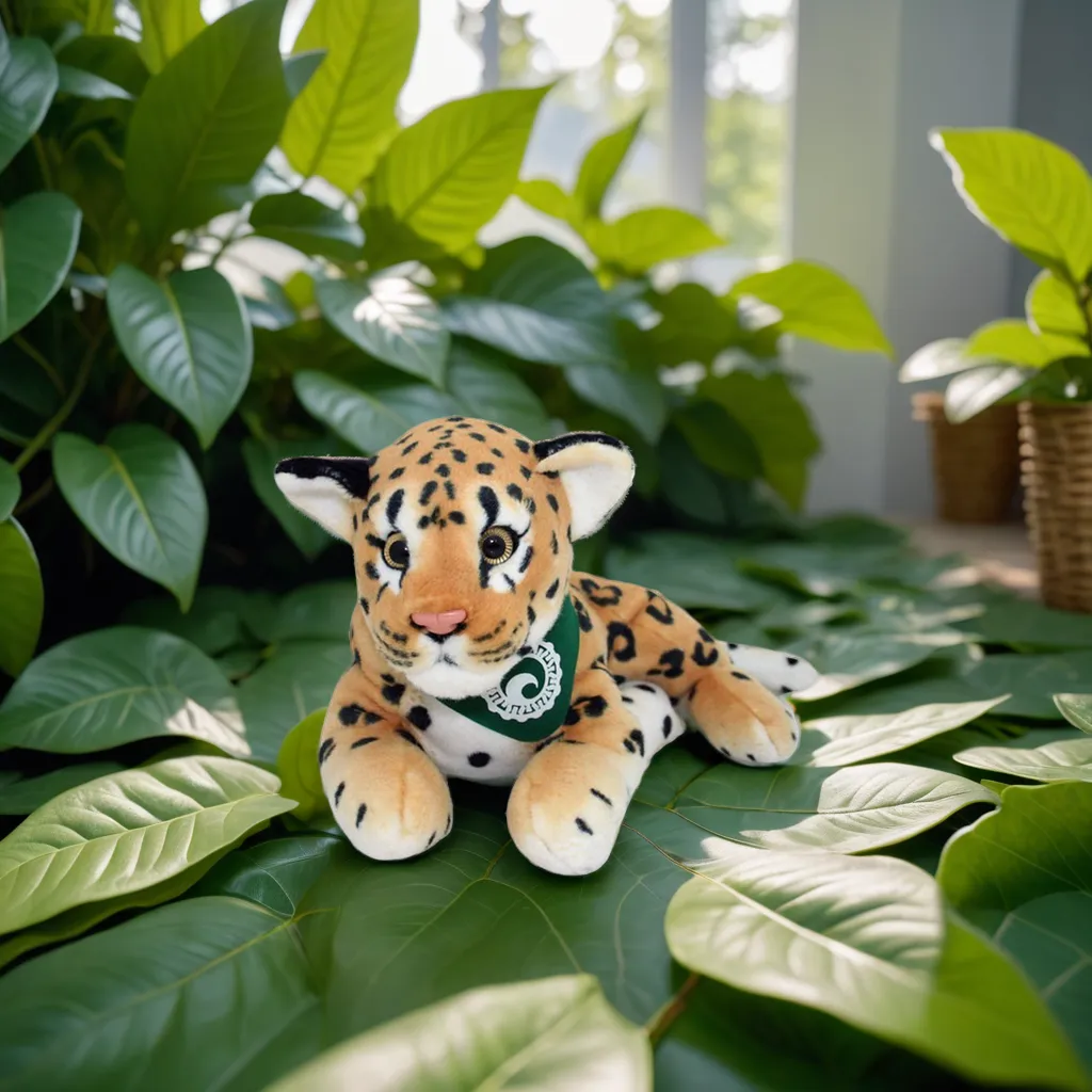 8" Jungle Animals Sitting Leopard 4