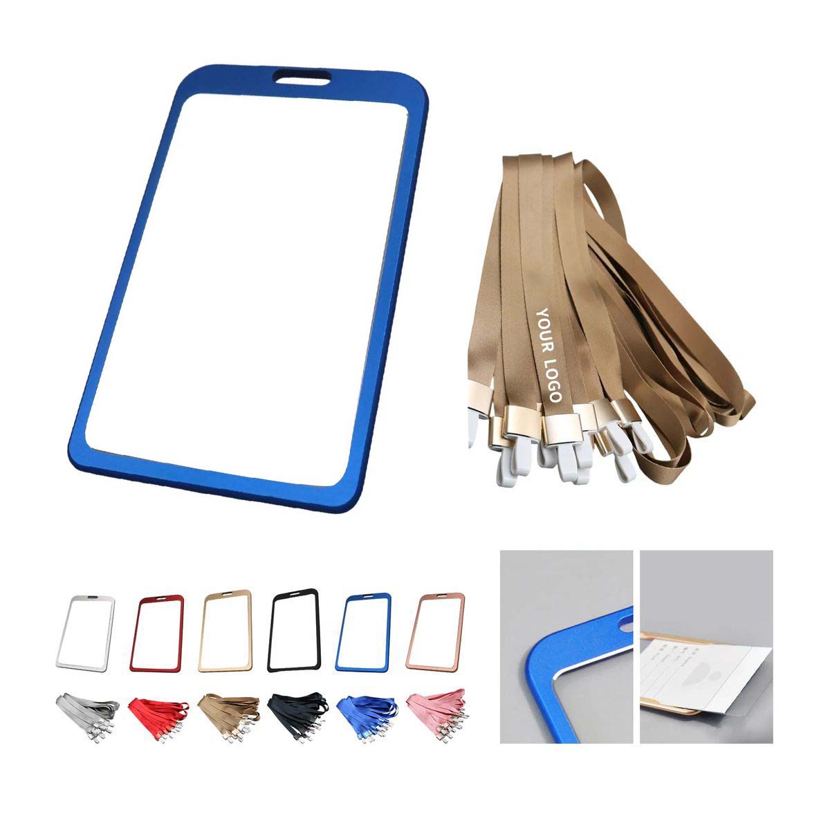 Durable Metal ID Holder with Removable Clip 6