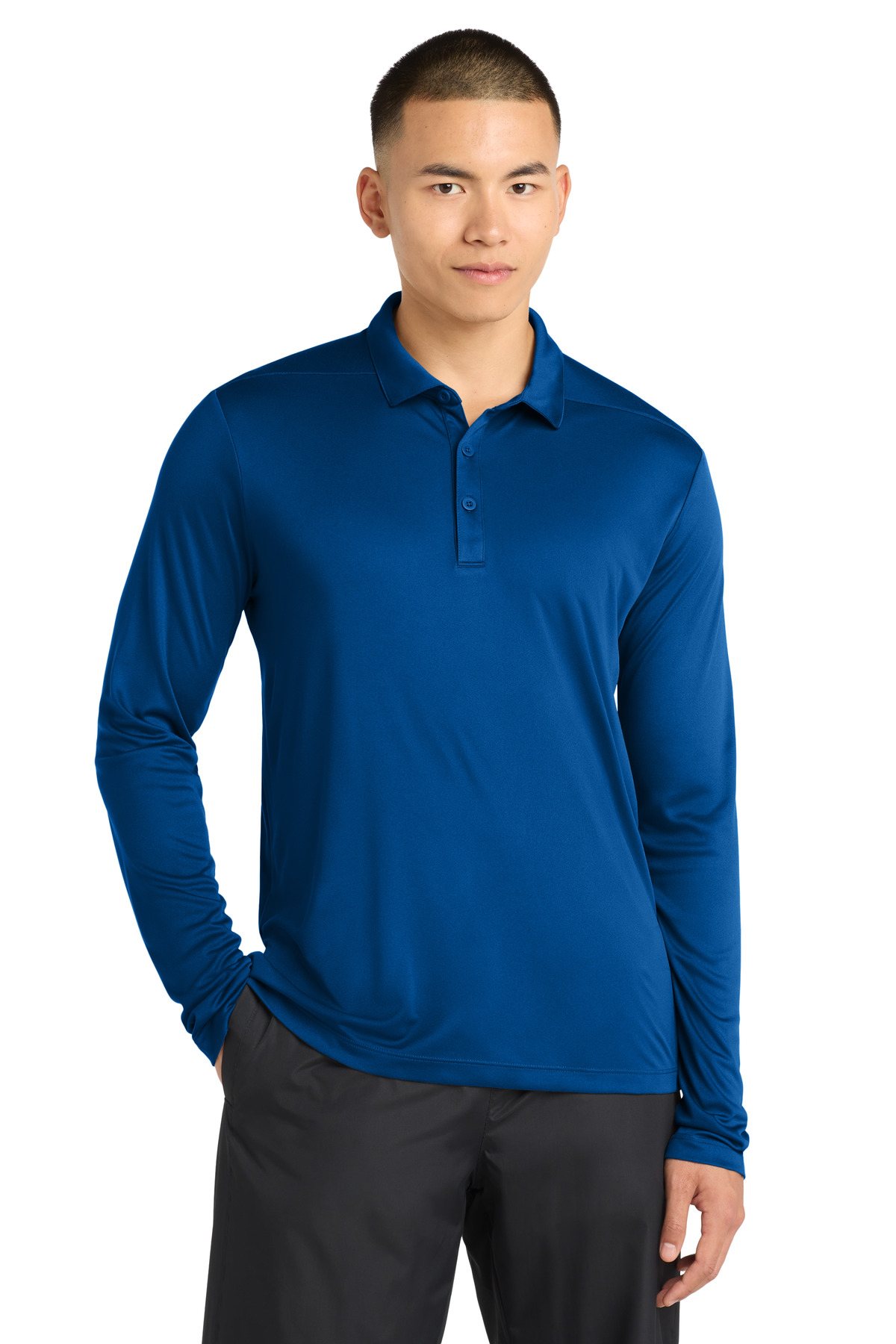 Sport-Tek Posi-UV Pro Long Sleeve Polo. ST520LS 46