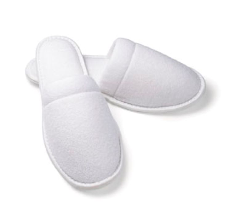 Unisex OSFA Closed Toe Terry Slipper w/EVA Sole 2