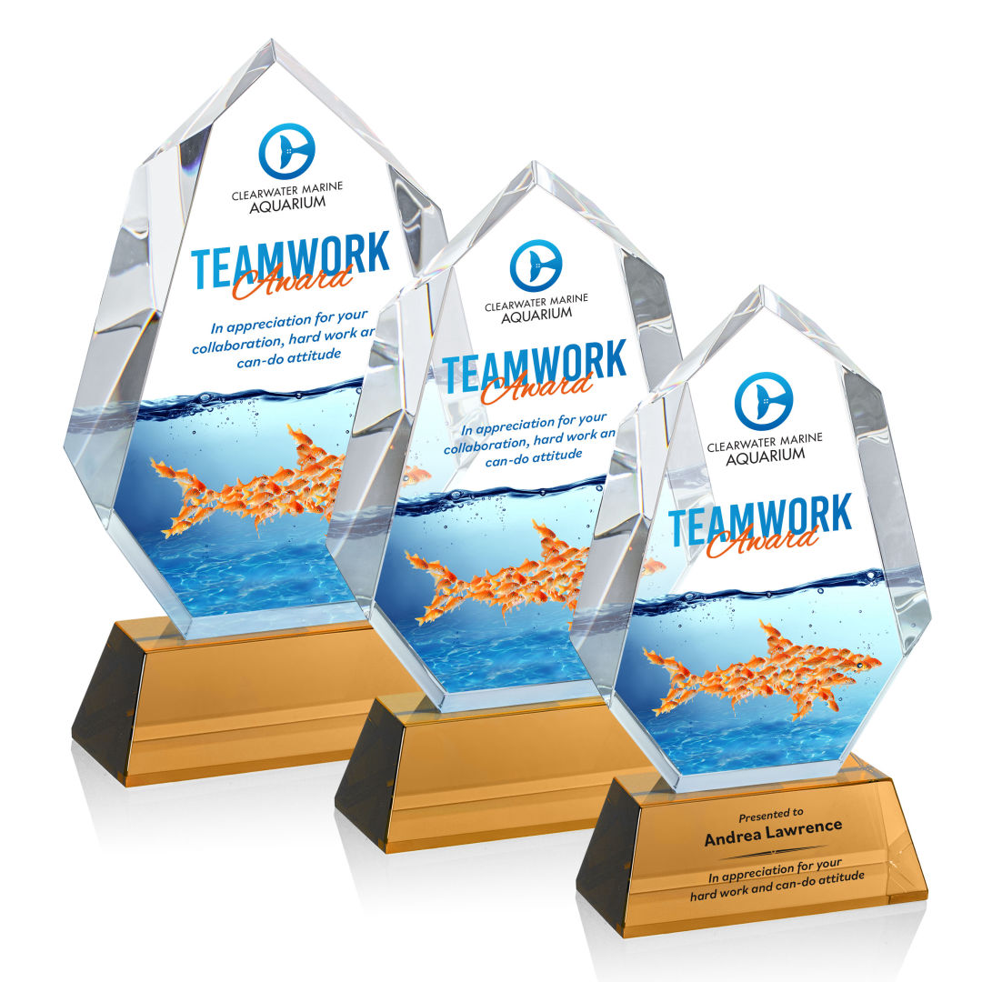 Norwood VividPrint™ Award on Newhaven Base - Amber 4