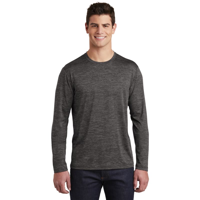 Sport-Tek PosiCharge Long Sleeve Electric Heather Tee. 19