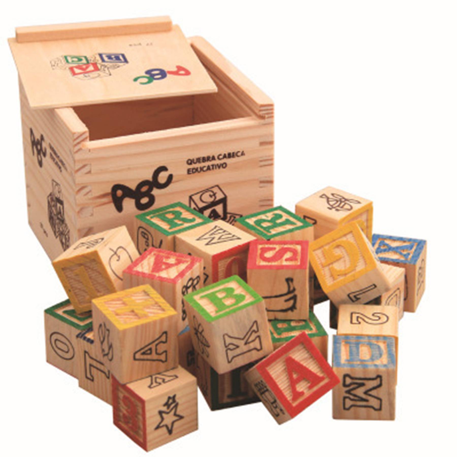 27 pcs Three-dimensional blocks with box for children 3