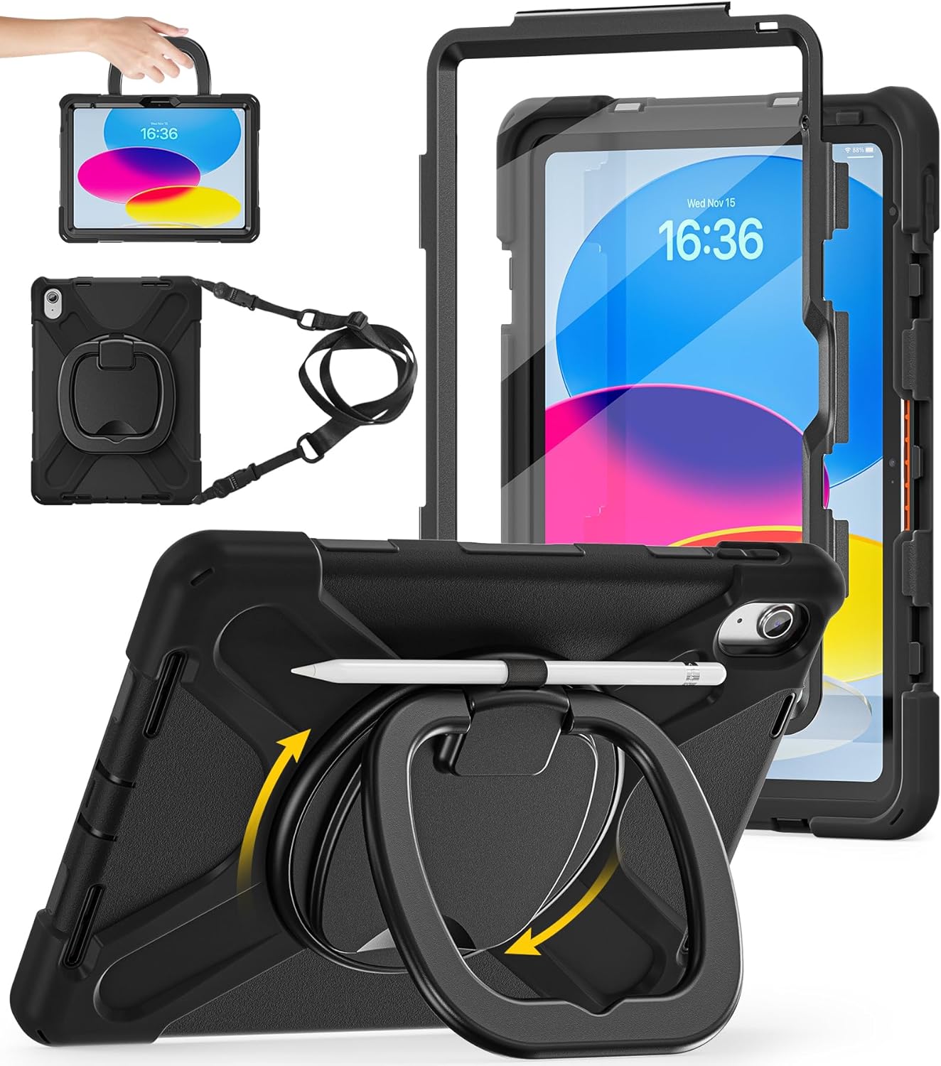 iBank ® Shockproof Case for iPad Air 13 M3 2025/ M2 2024, iPad Pro 12.9 2