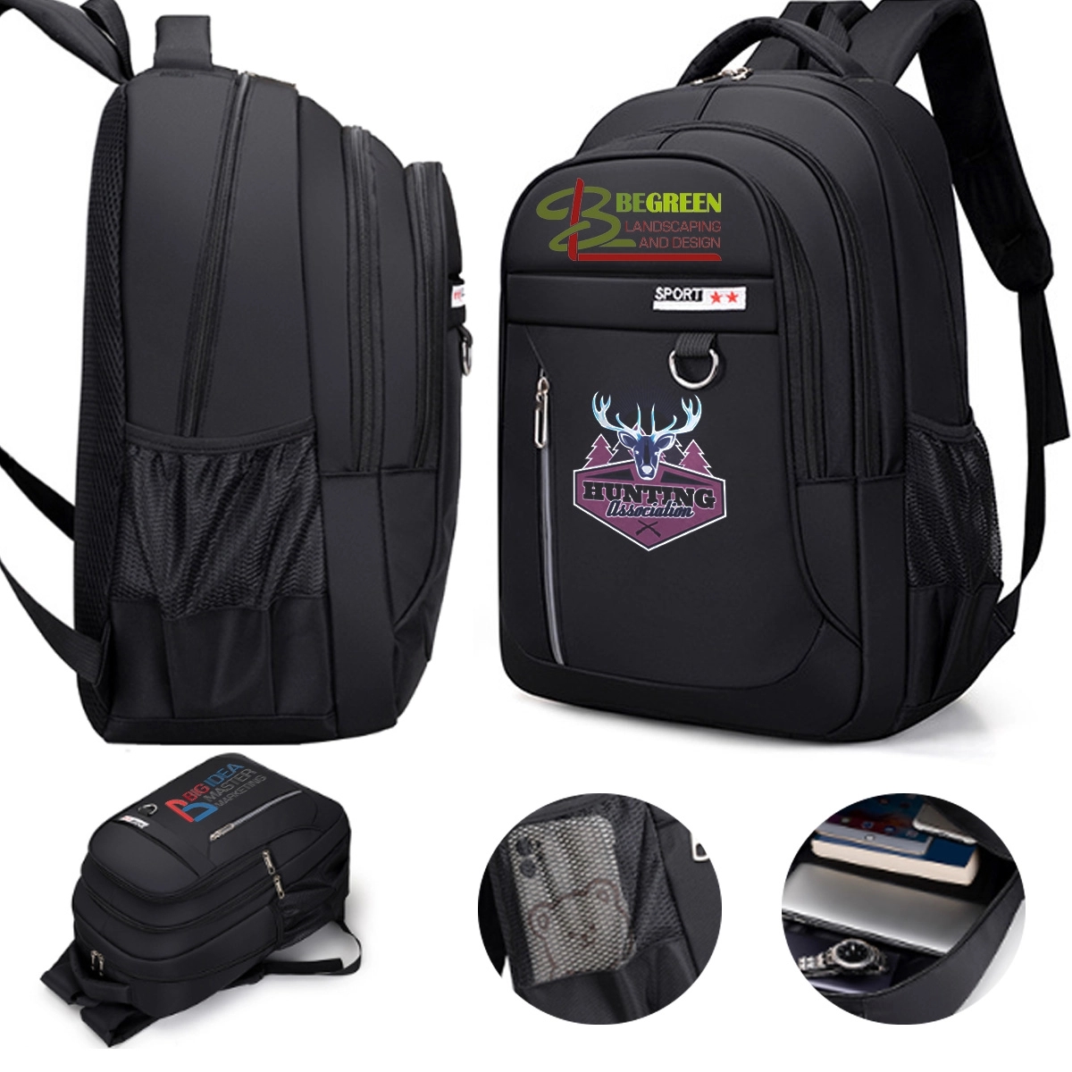 Large Capacity Portability School Travel Laptop Backpack 1